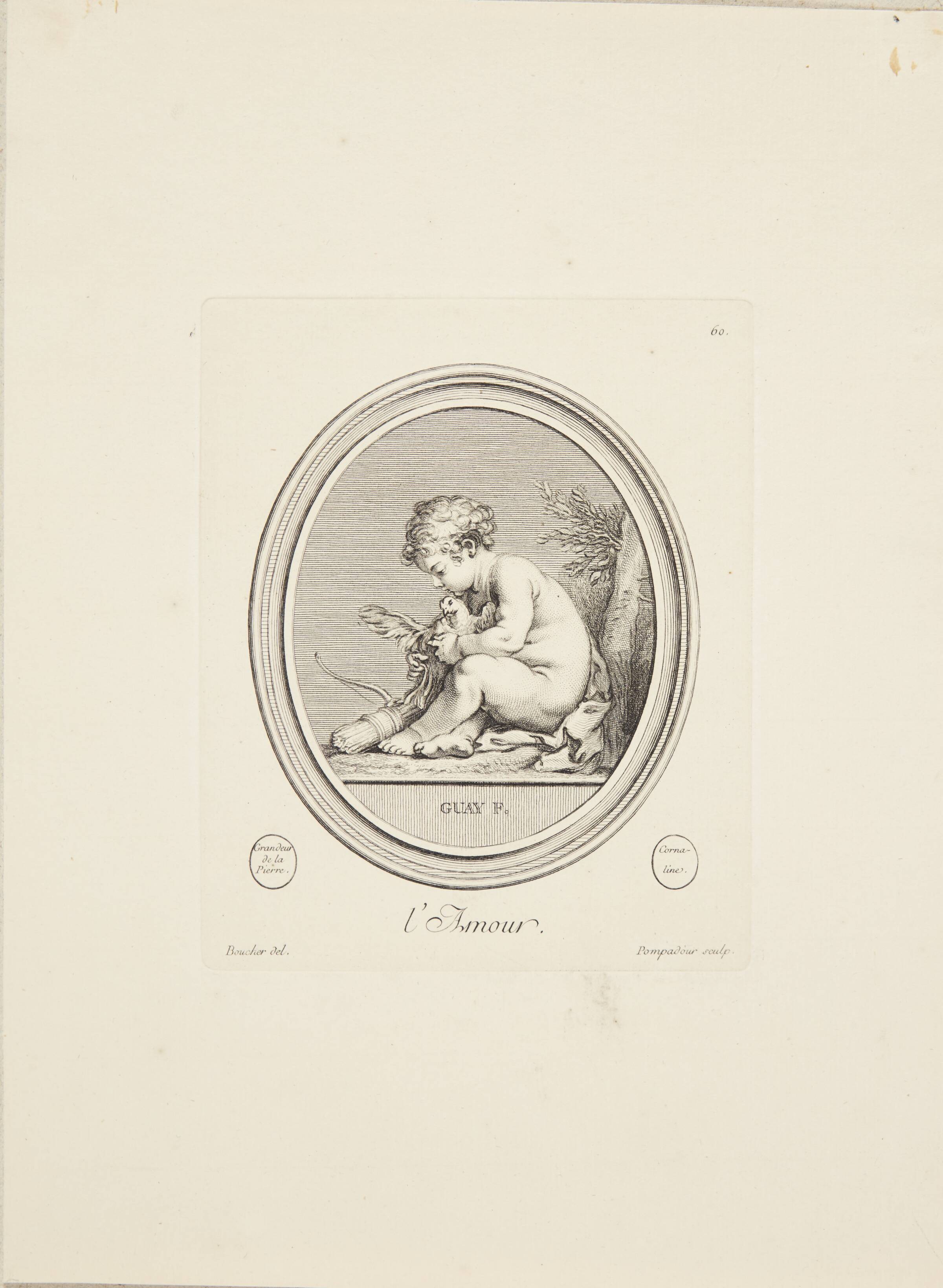 Amor, Madame de Pompadour, 1753-1757