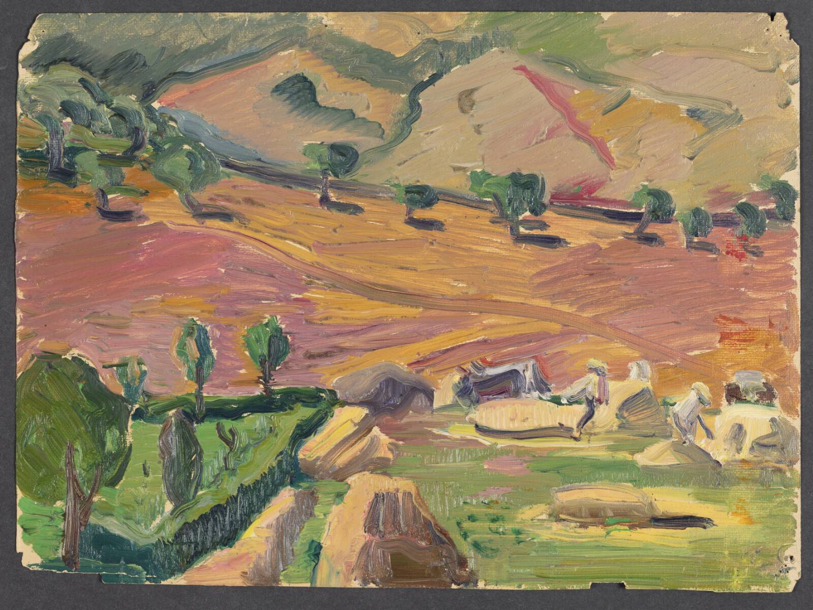 Landskab, Astrid Holm, 1908