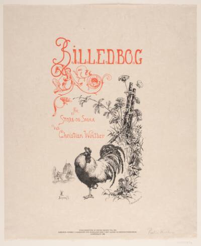 Omslagets forside til Chr. Winthers "Billedbog for Store og Små"
