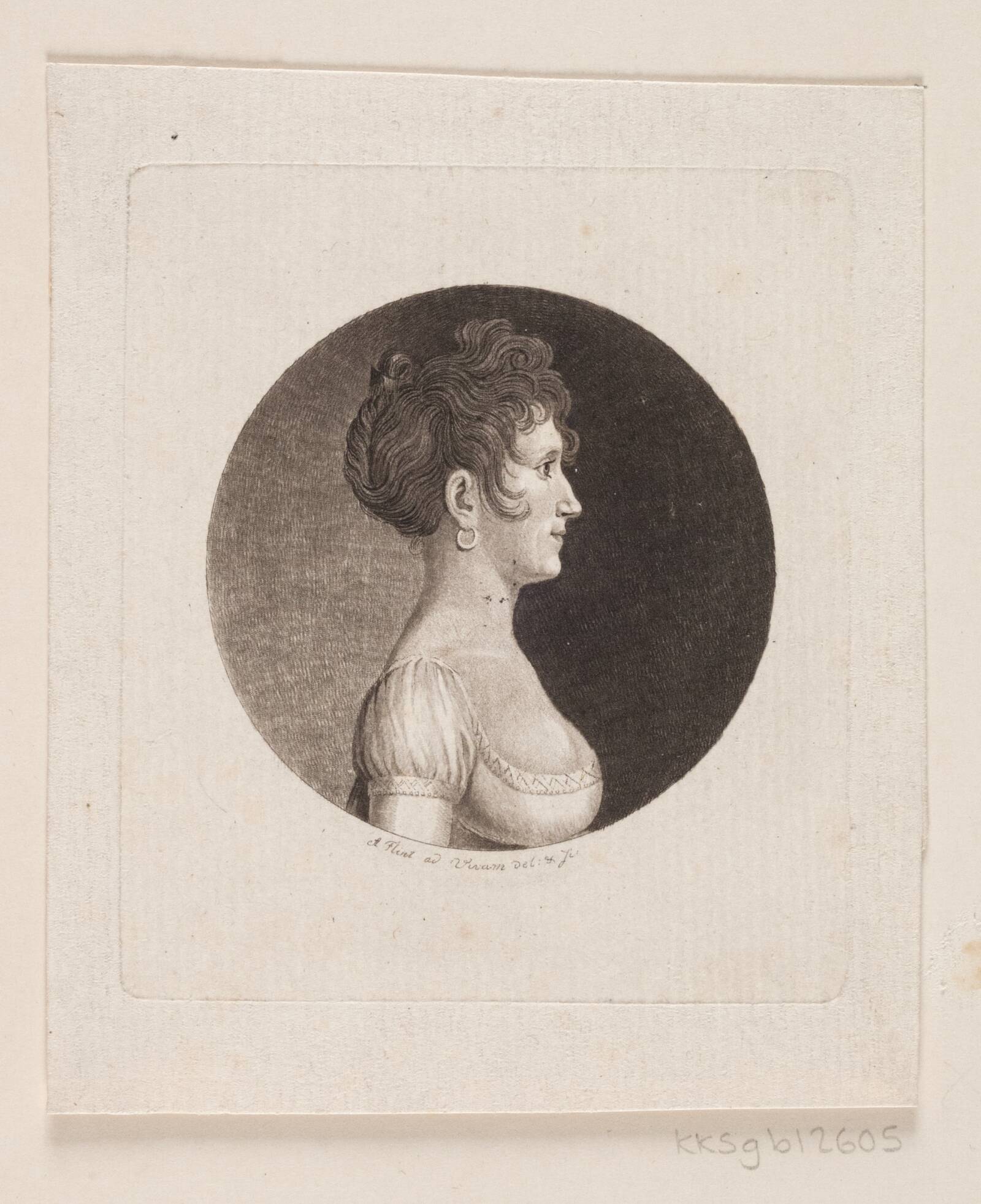 Ubekendt kvindeportræt, Andreas Flint, 1767-1824