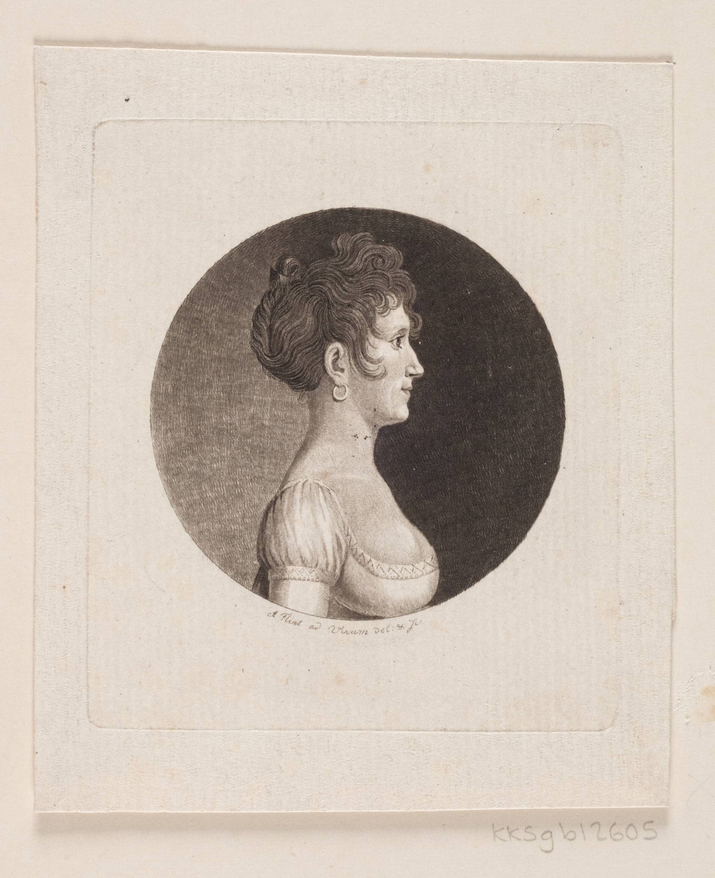 Ubekendt kvindeportræt, Andreas Flint, 1767-1824