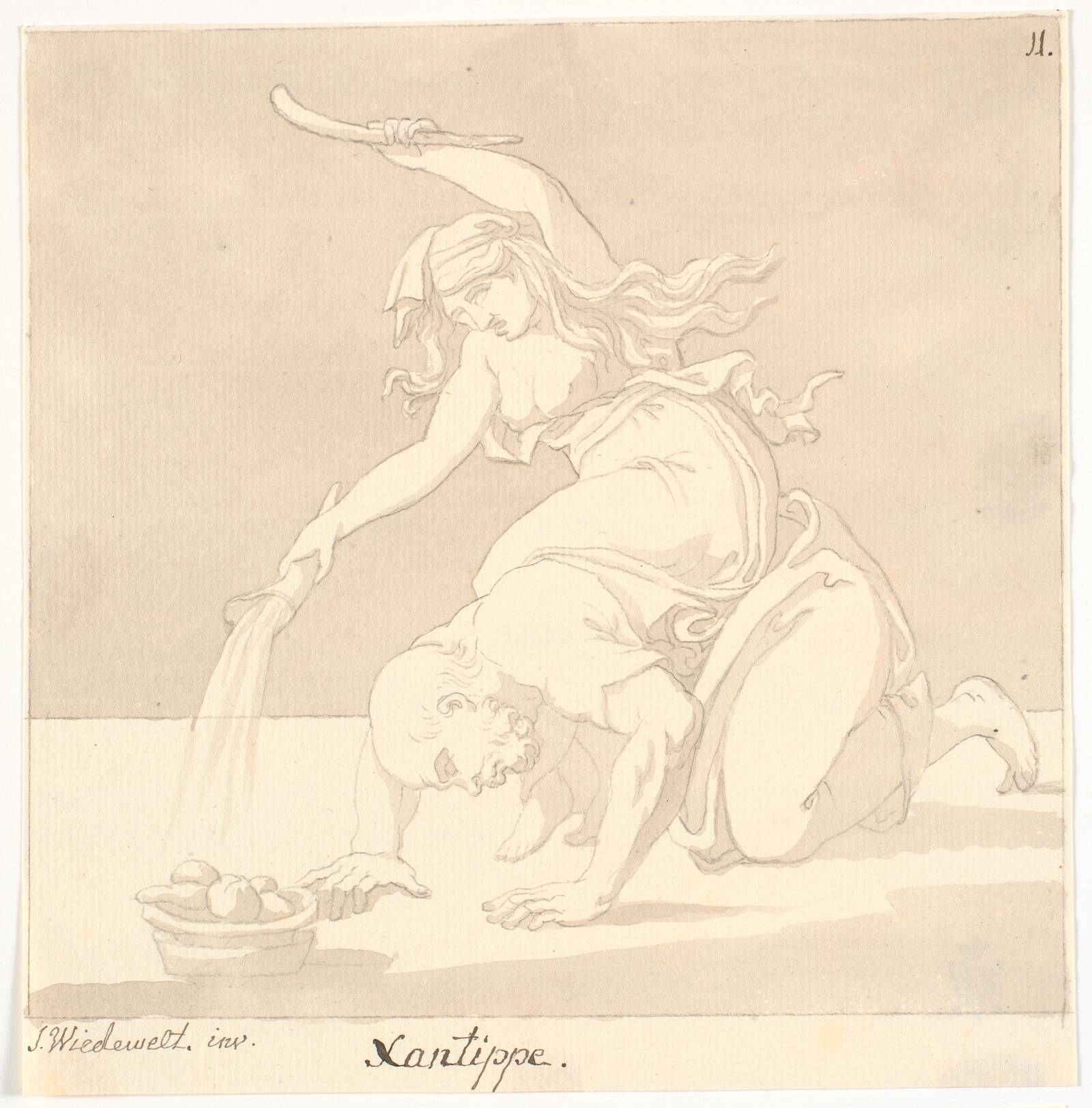 "Xantippe", Johannes Wiedewelt, 1731-1802