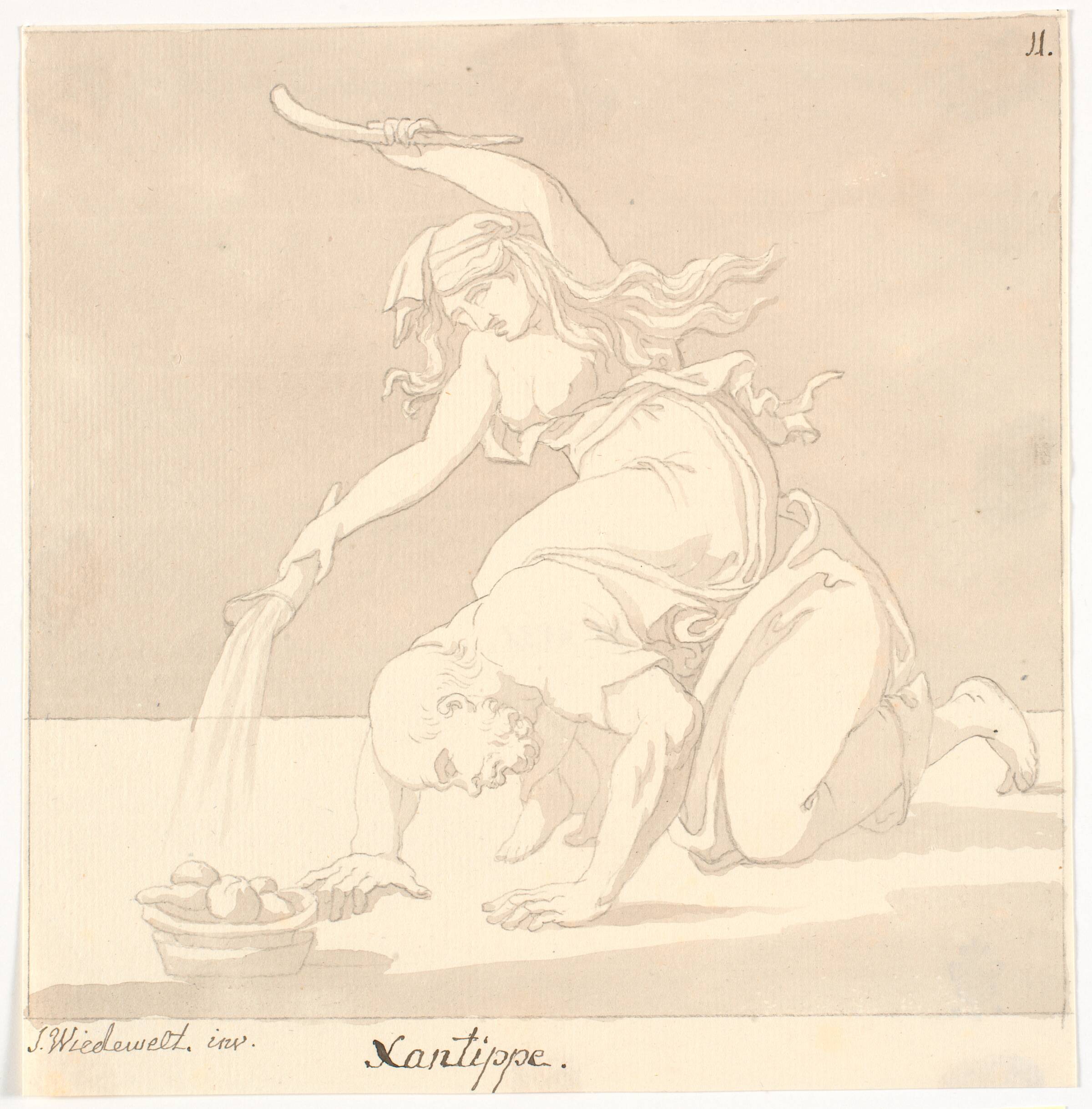 "Xantippe", Johannes Wiedewelt, 1731-1802