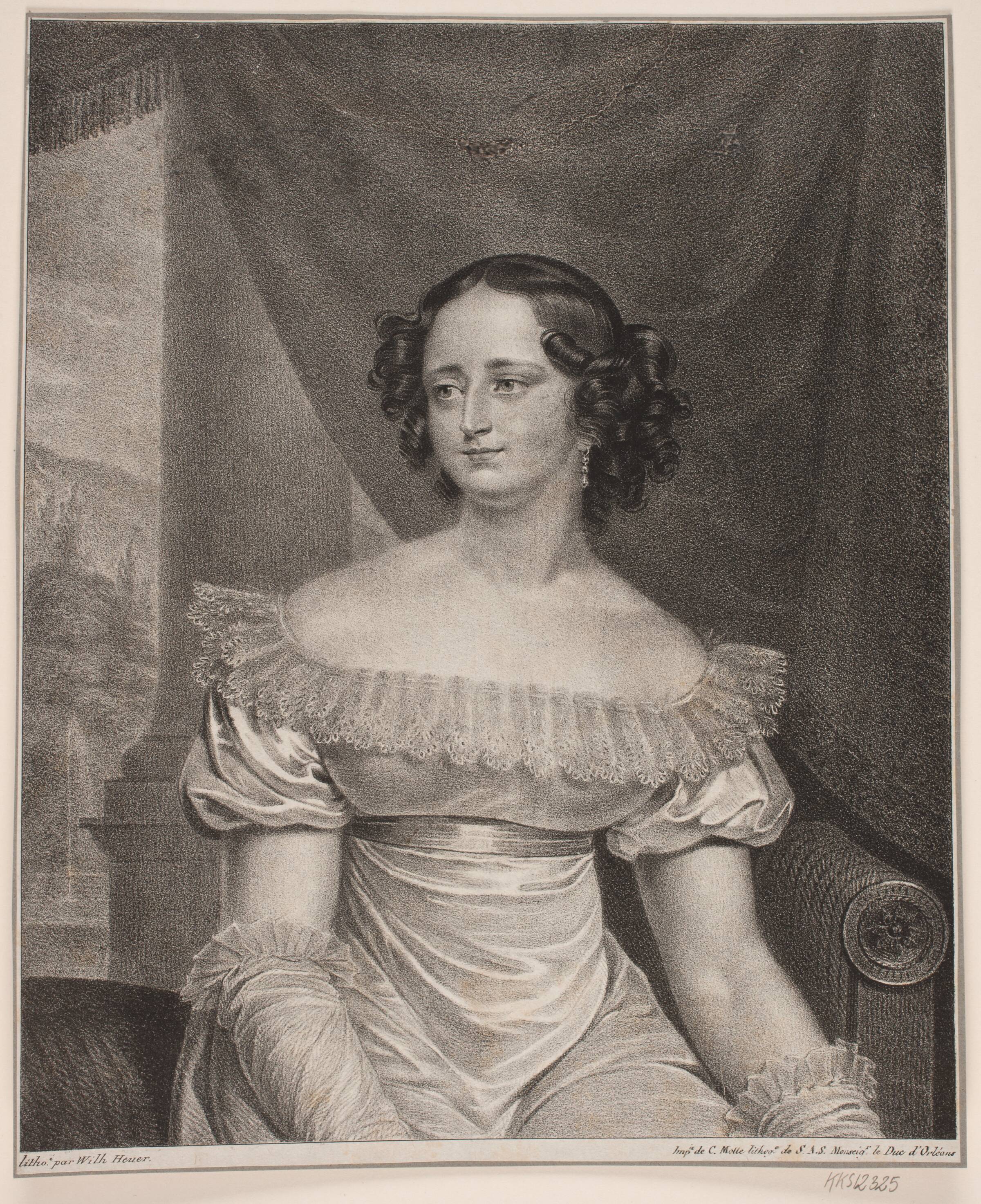 Prinsesse Caroline Amalie, WIlhelm Heuer, 1786-1856