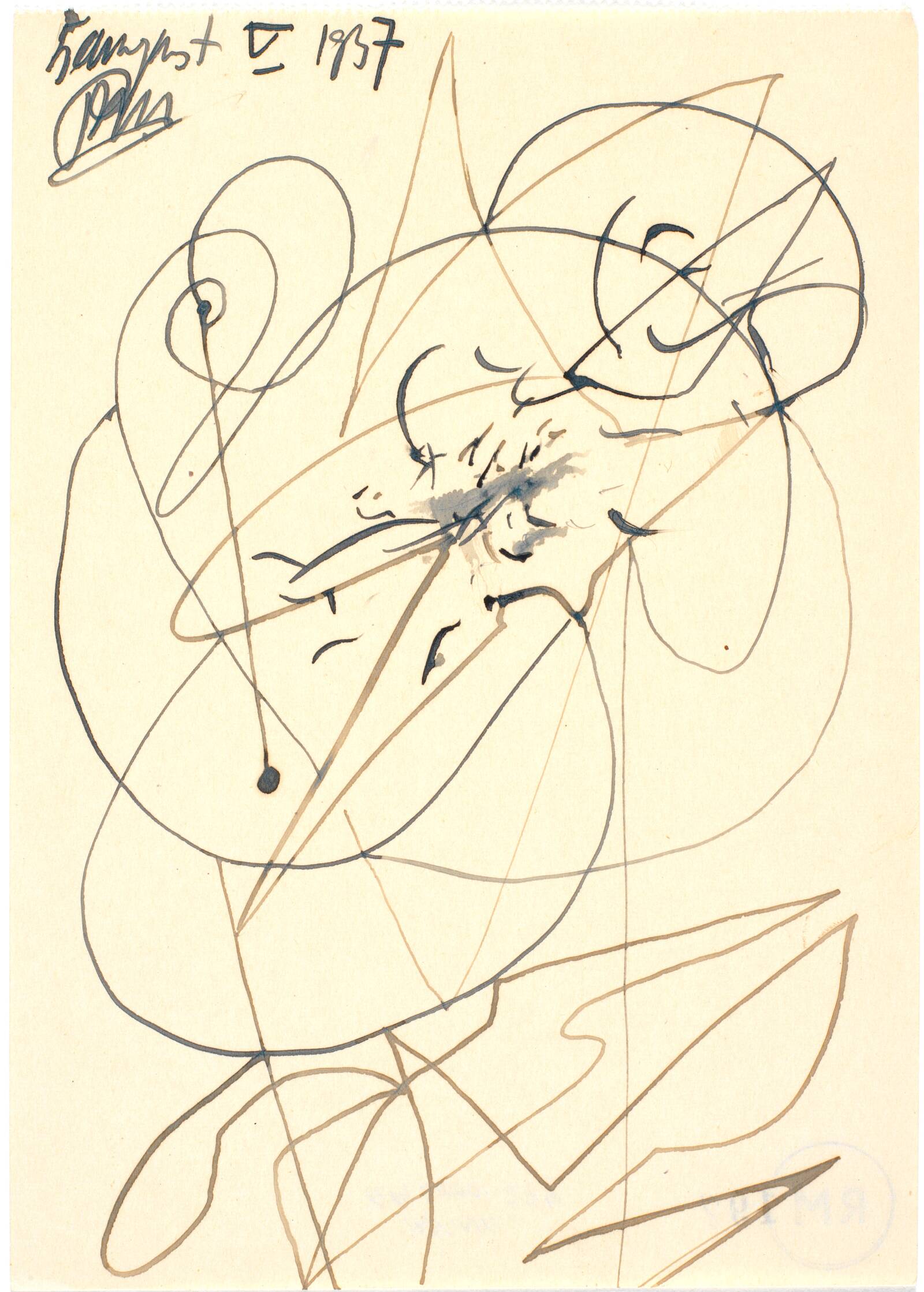 Botanisk figuration, Richard Mortensen, 1937