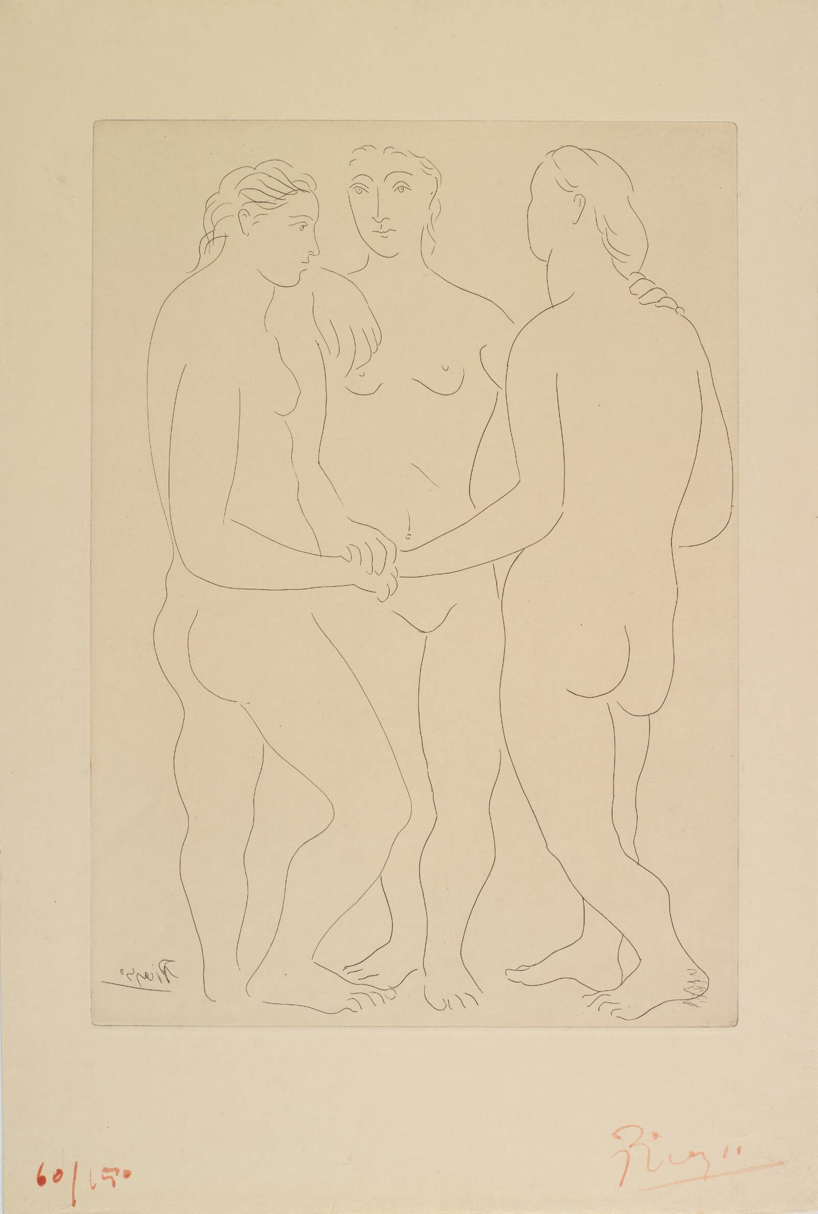 De tre veninder, Pablo Picasso, 1927