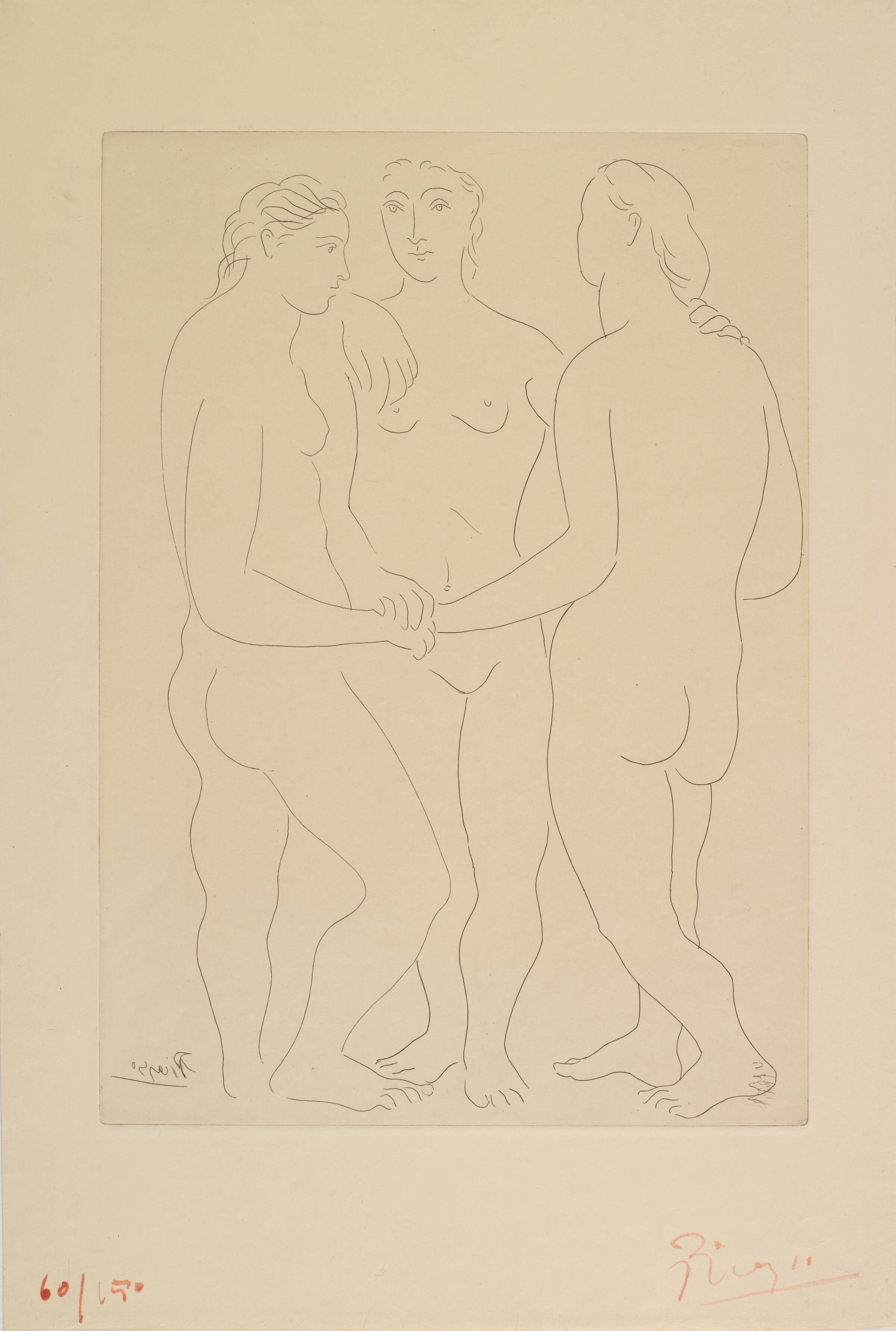 De tre veninder, Pablo Picasso, 1927