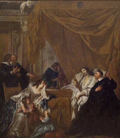 Skt. Vincent de Paul ved Louis XIII´s dødsleje
