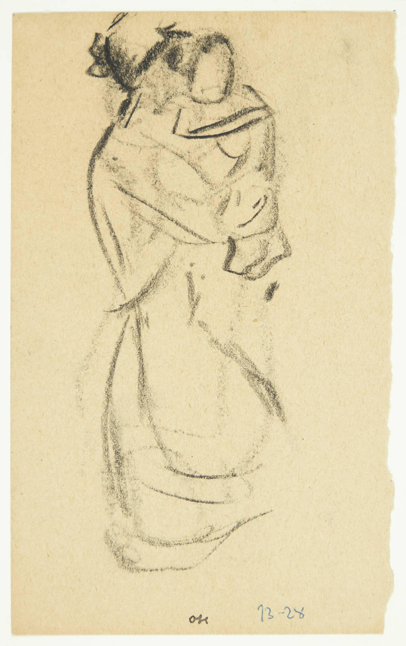 Kvinde med barn på armen, Oluf Høst, 1928