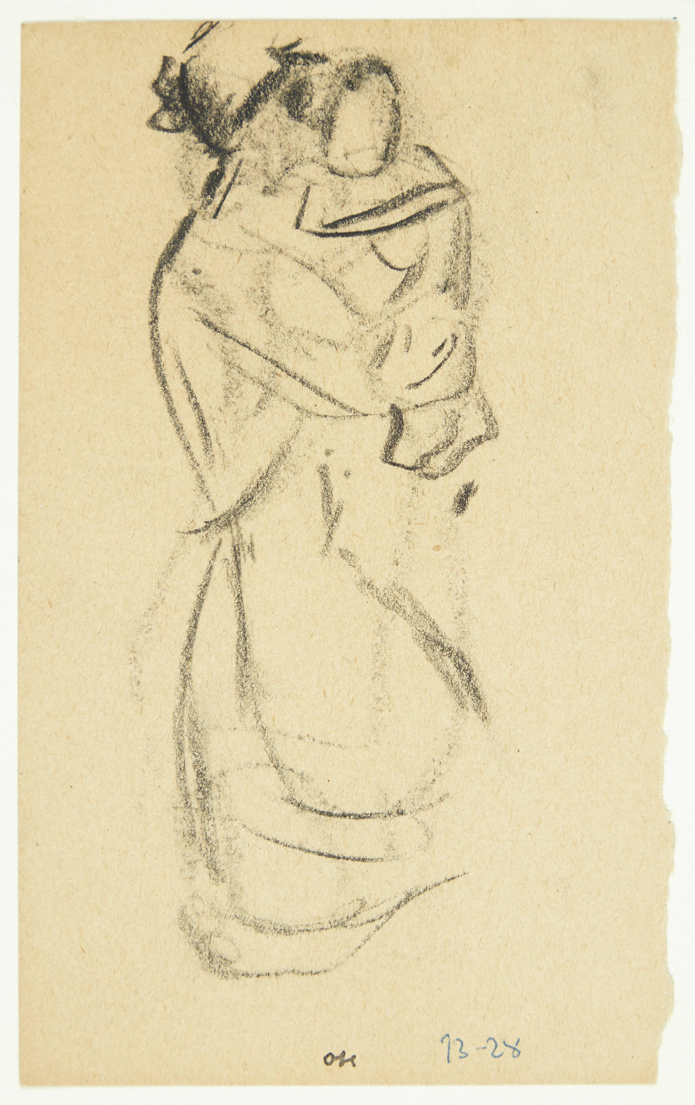 Kvinde med barn på armen, Oluf Høst, 1928