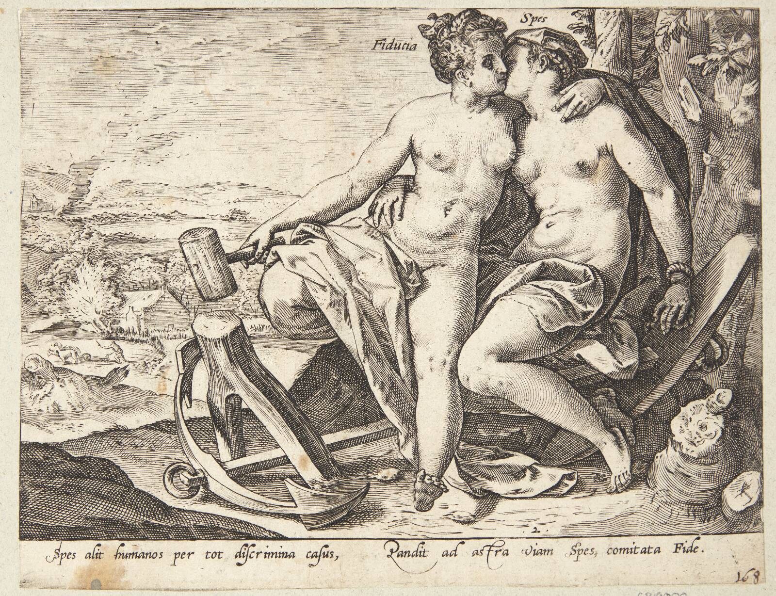 Tillid og håb, Hendrick Goltzius, 1580-1583