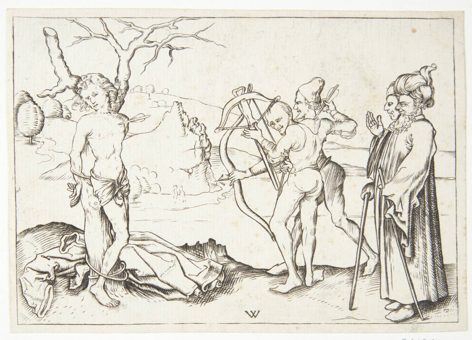 Den hellige Sebastians martyrium, Ubekendt, 1800-1899