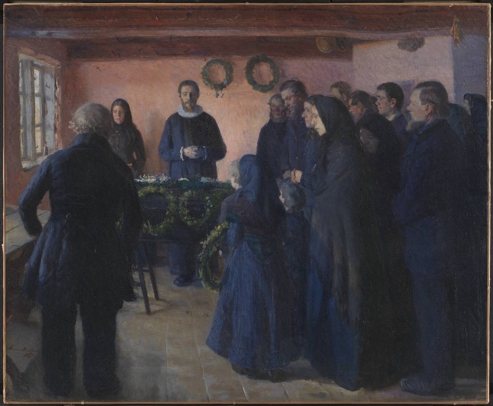 A Funeral, by Anna Ancher, 1891