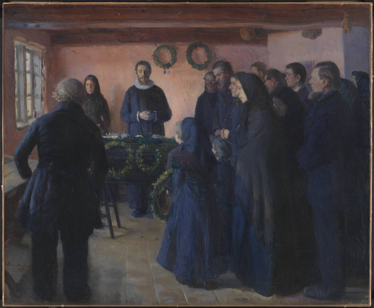 A Funeral, by Anna Ancher, 1891