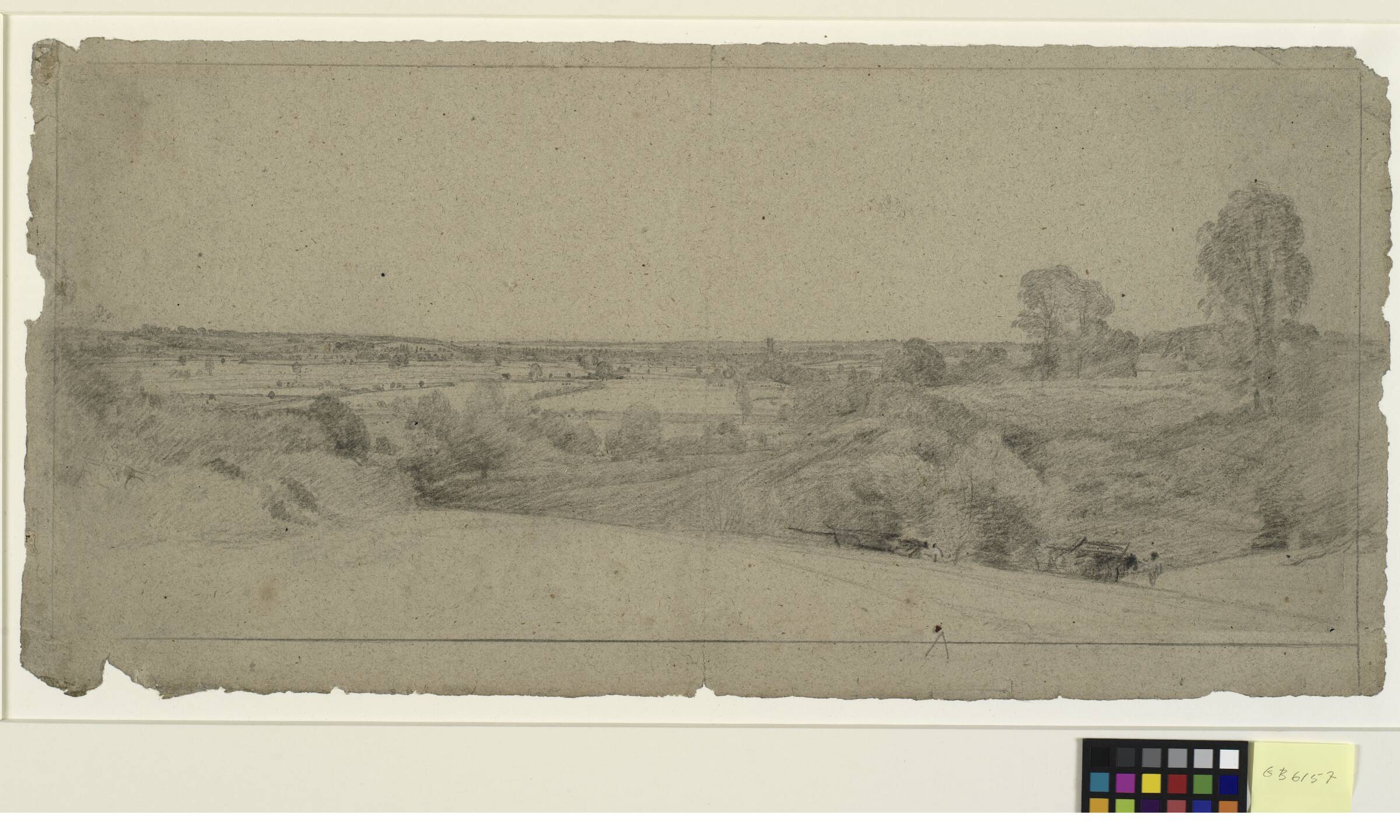 Landskab med udsigt til Dedham Vale fra Langham, John Constable, 1776-1837