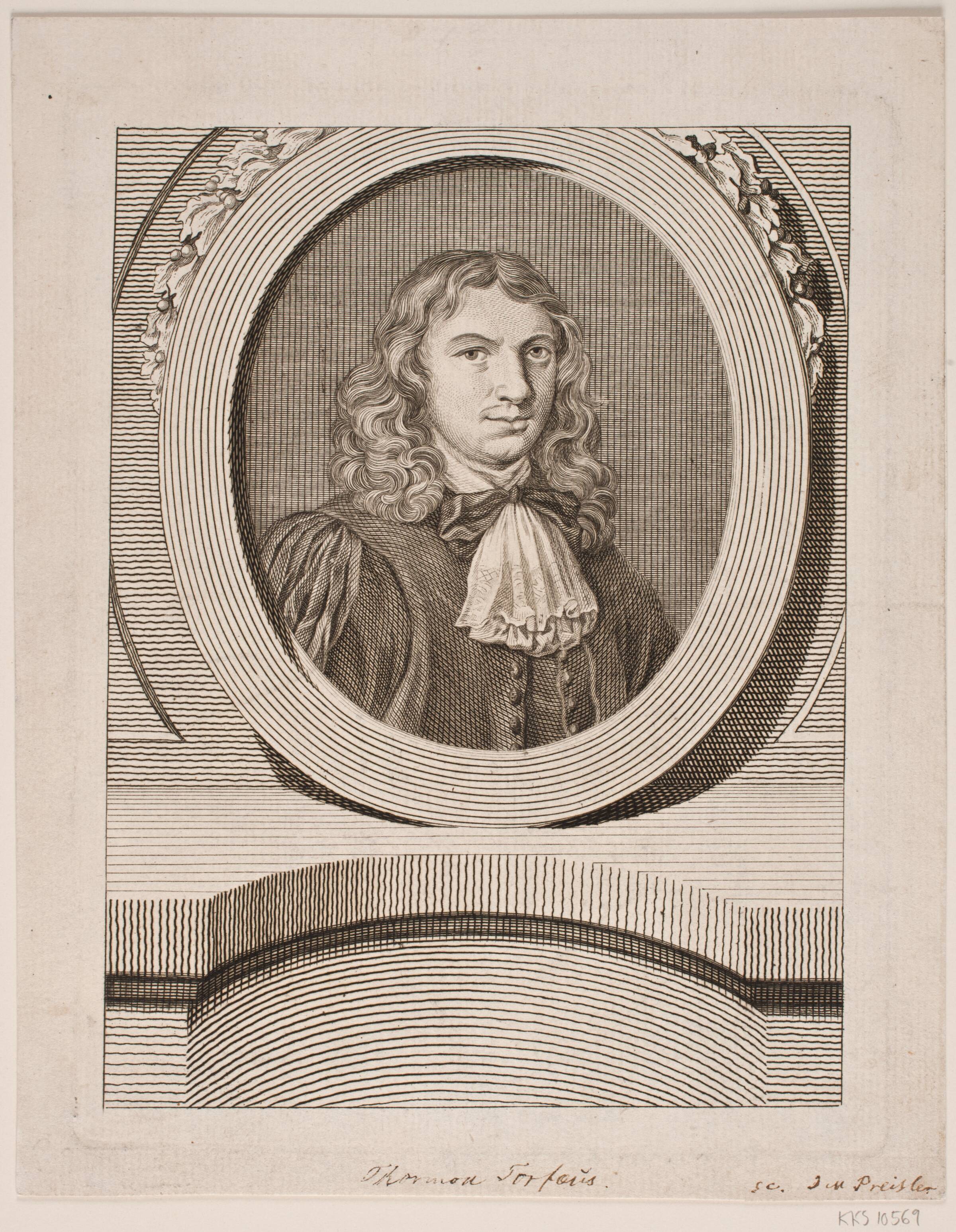Thormod Torfæus. Titelkobber til Torfæana 1777, J.M. Preisler, 1715-1794