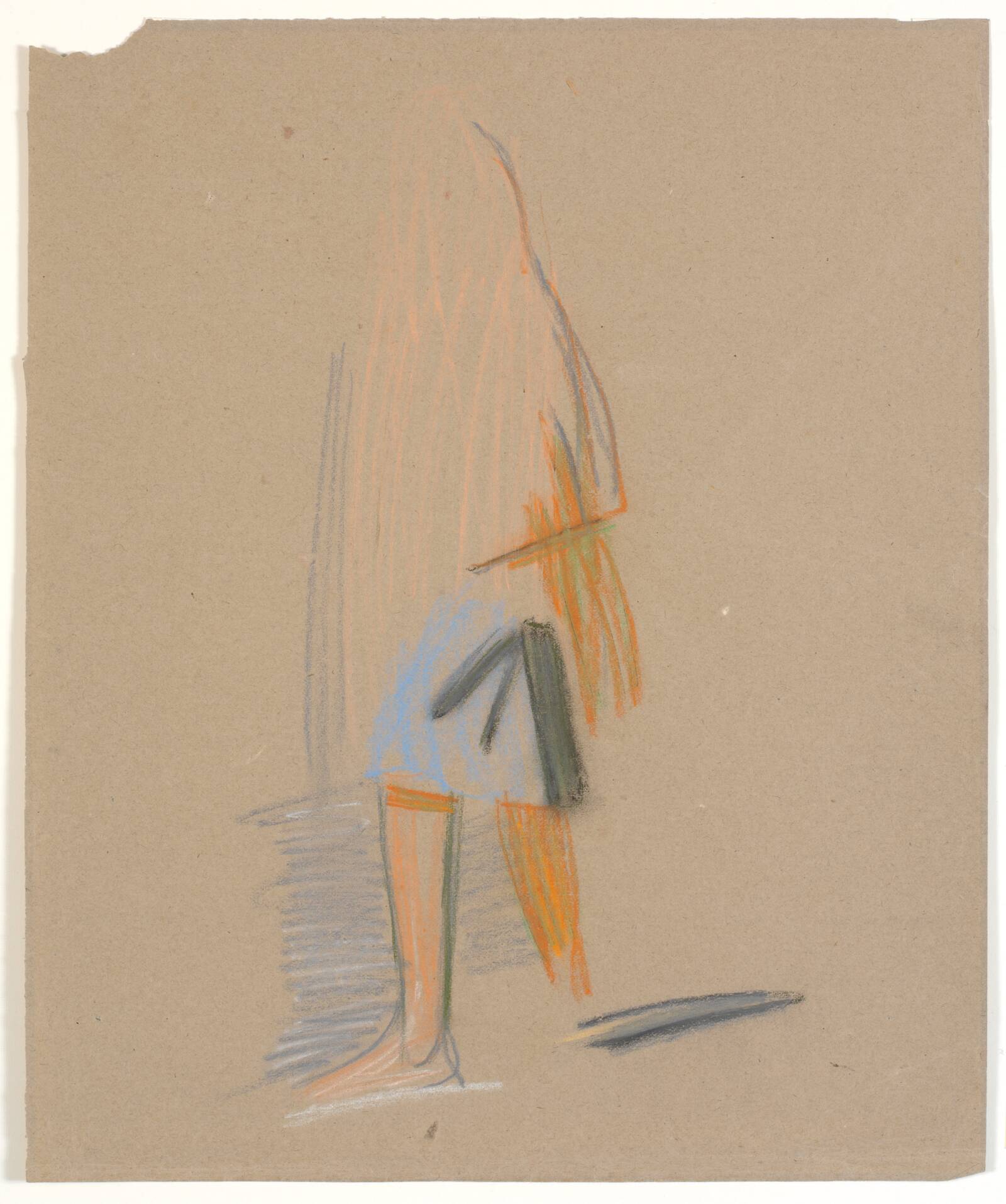 Studie af stående mand. Tunis, J.F. Willumsen, 1914