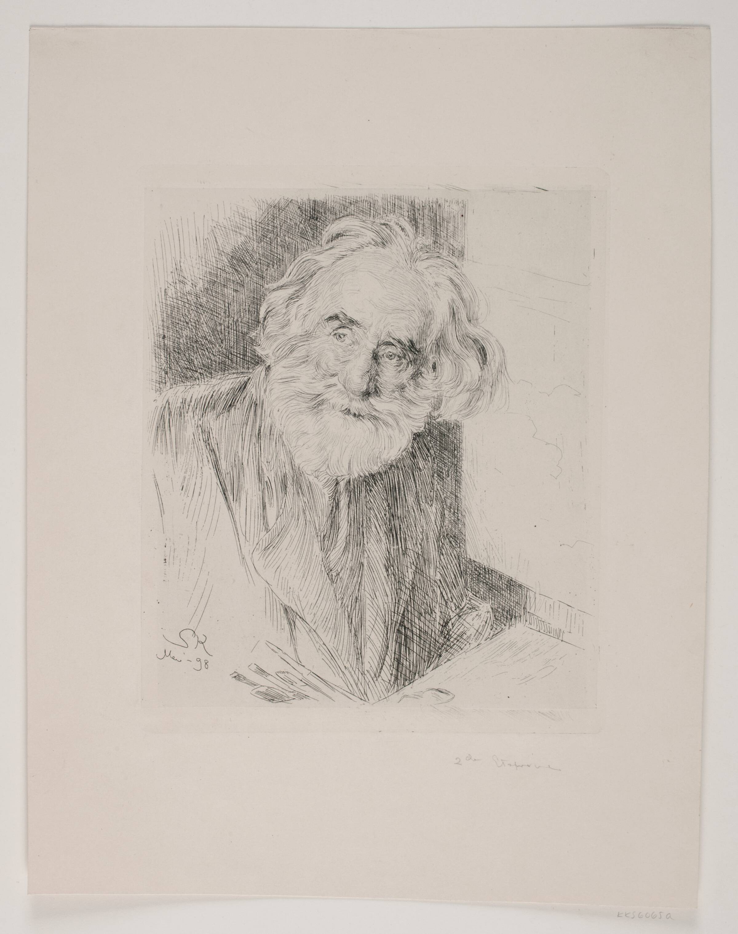 Portræt af Vilhelm Kyhn, P.S. Krøyer, 1898