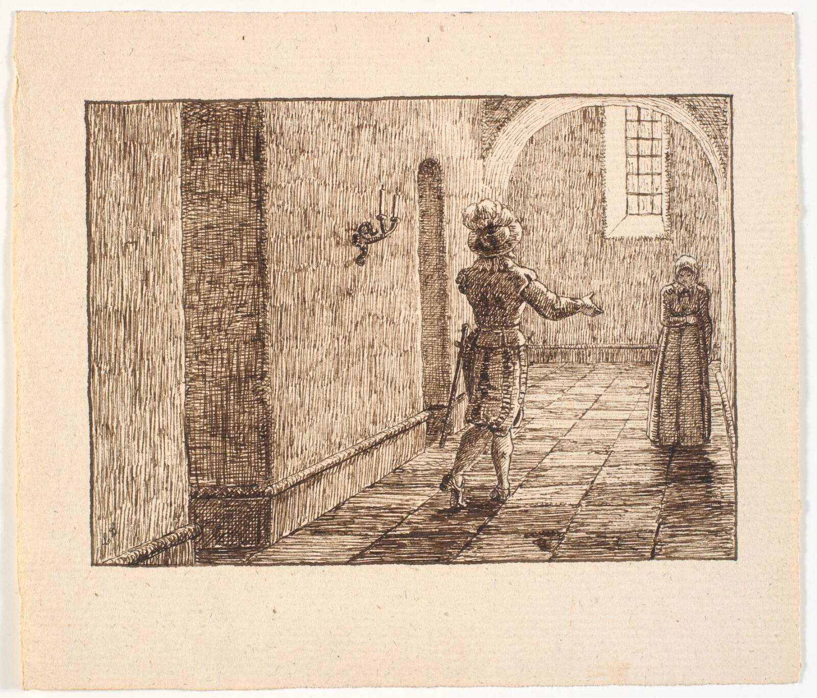 Illustration til St. St. Blicher, De tre Helligaftener, Christen Dalsgaard, 1846