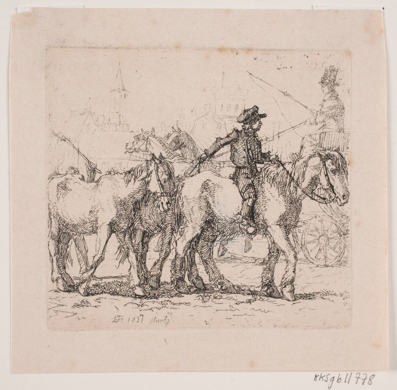 Et møde, Lorenz Frølich, 1837
