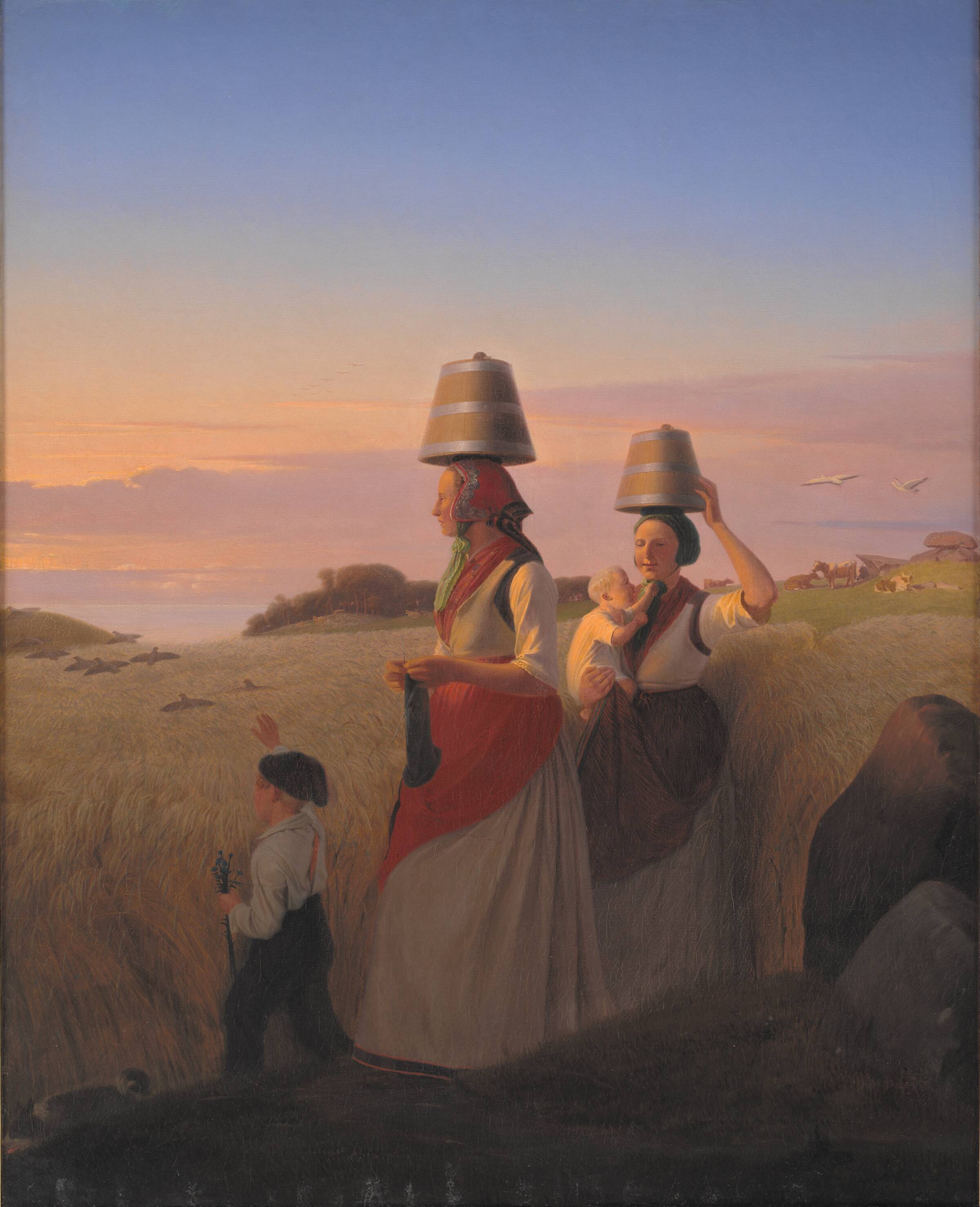 Landlig scene, Jørgen V. Sonne, 1848