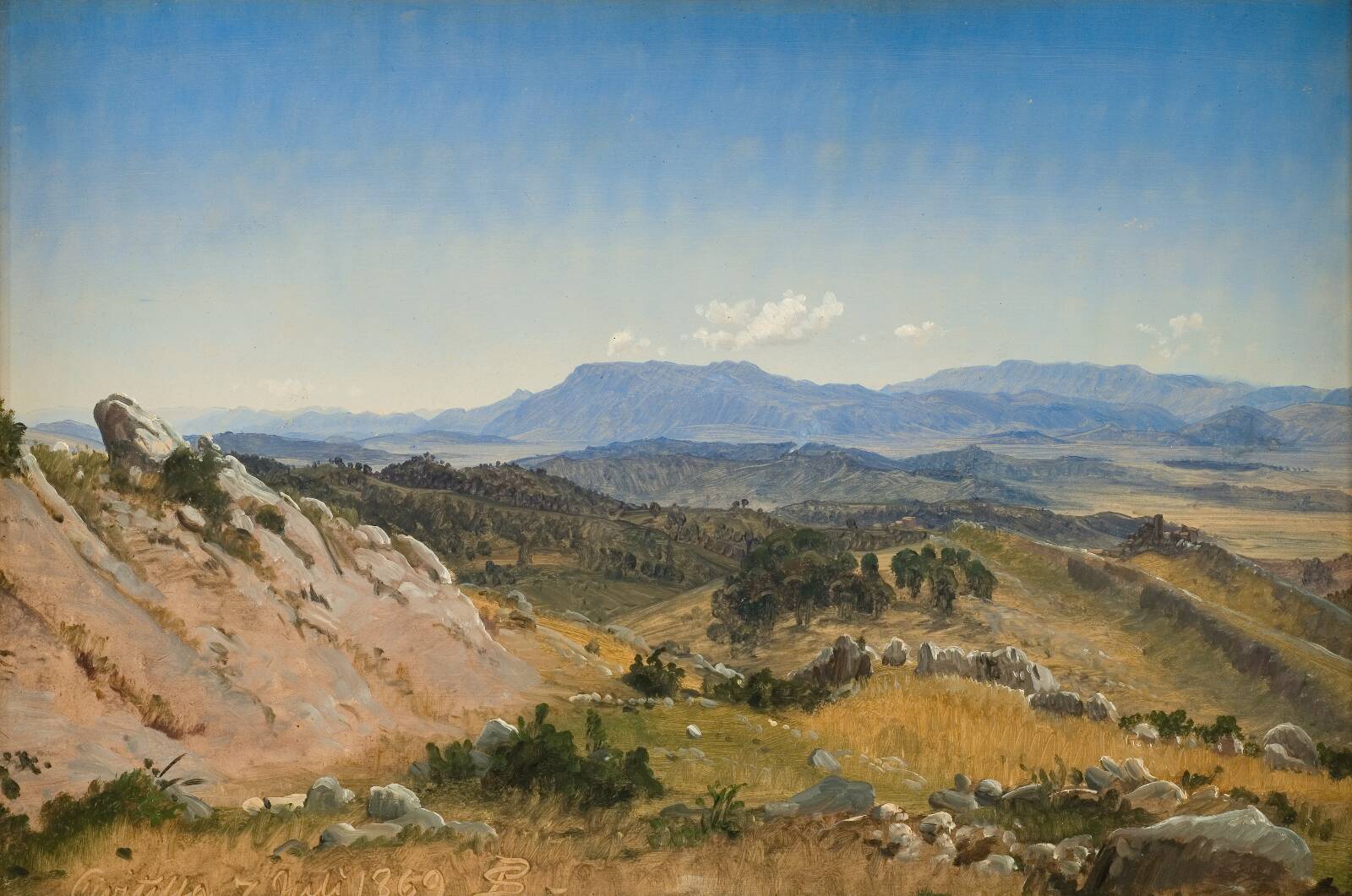 Rocky Hills near Civitella, by P.C. Skovgaard, 1869