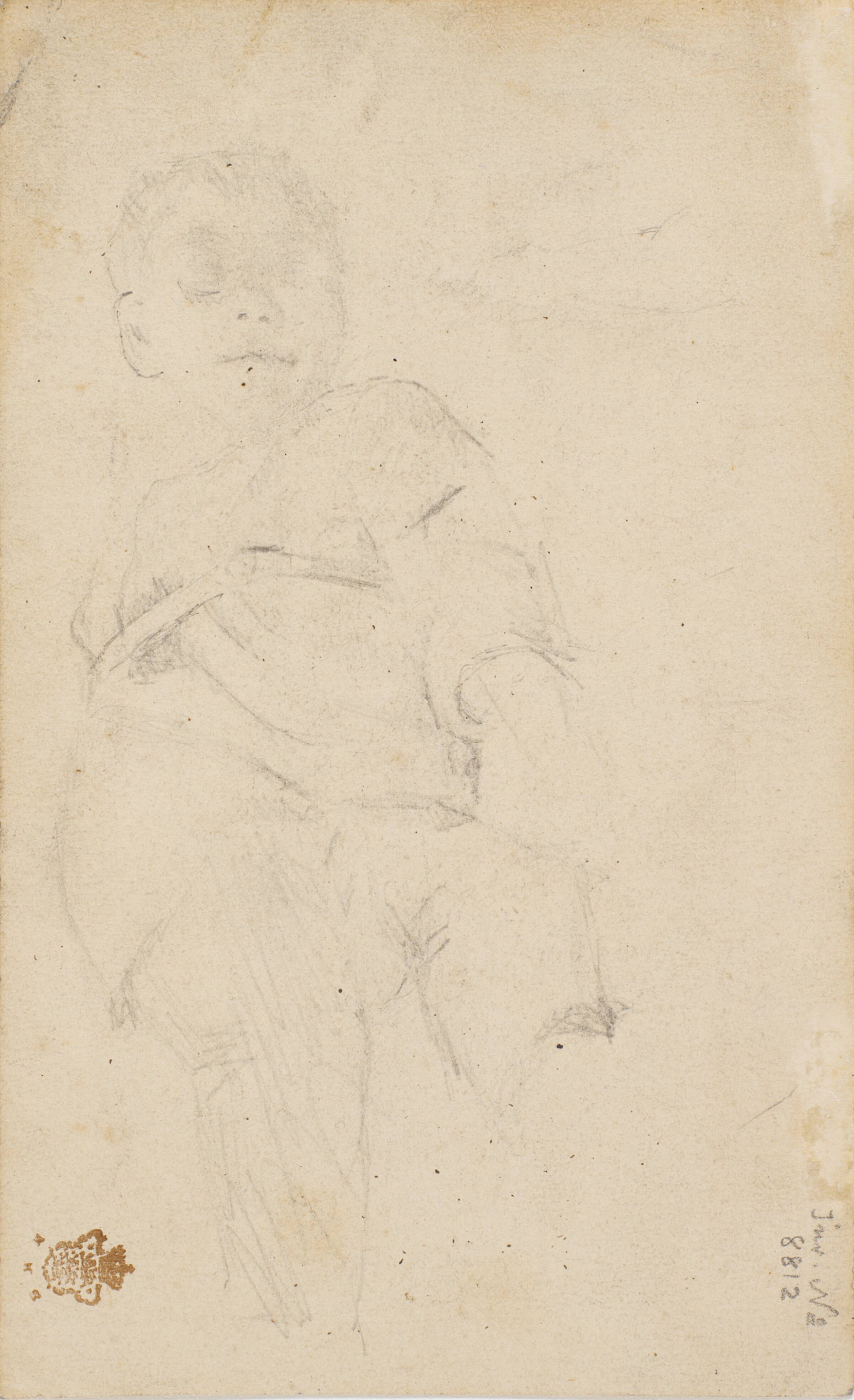 Sovende dreng, L.A. Ring, 1854-1933