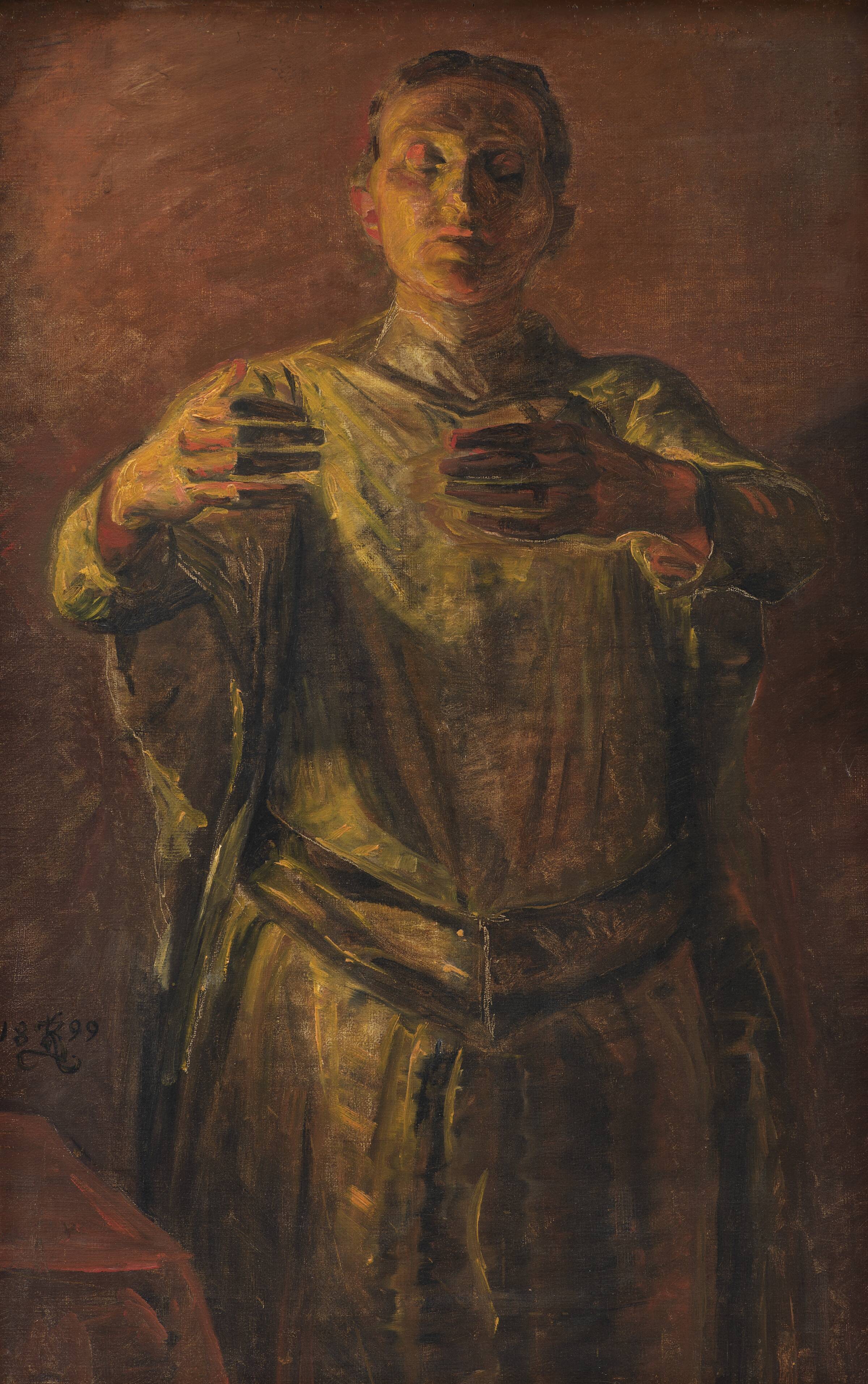 Lysstudie til Lady Macbeth, Kristian Zahrtmann, 1899