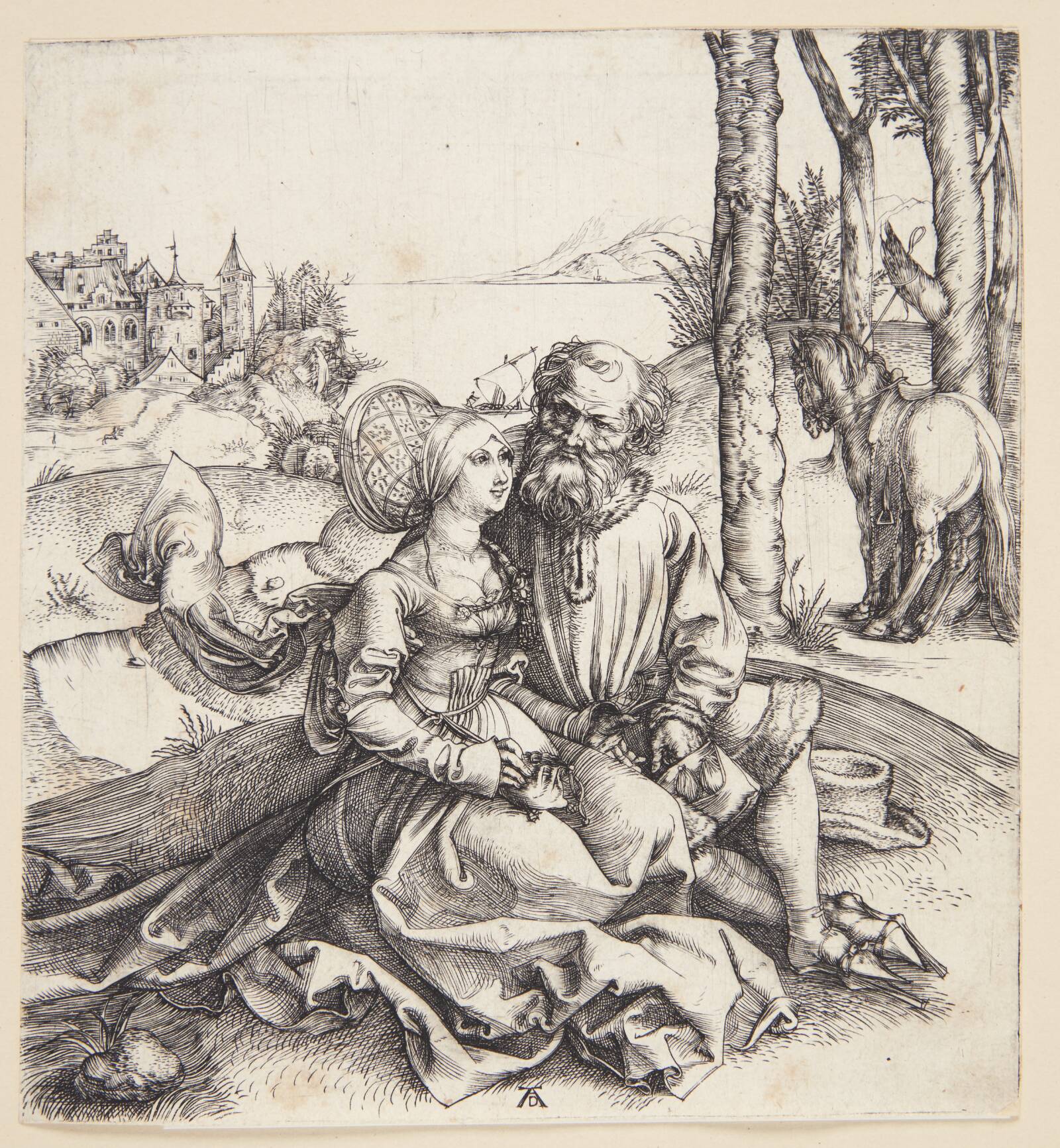Forhandling om elskov, Albrecht Dürer, 1493-1496