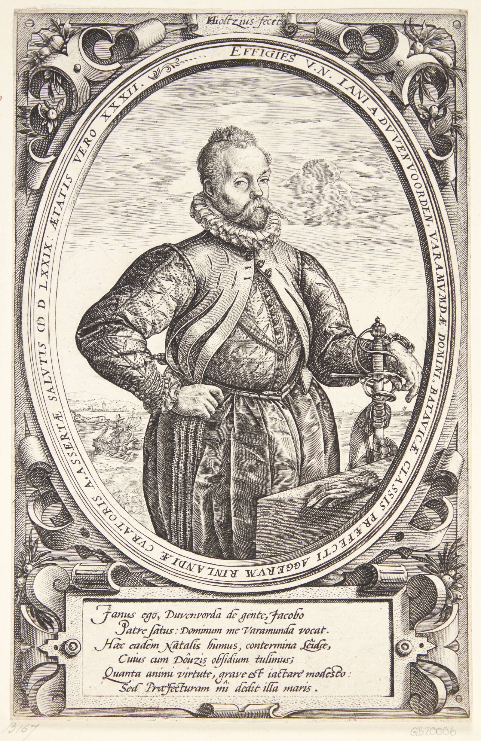 Johan van Duvenvoorde, Hendrick Goltzius, 1579