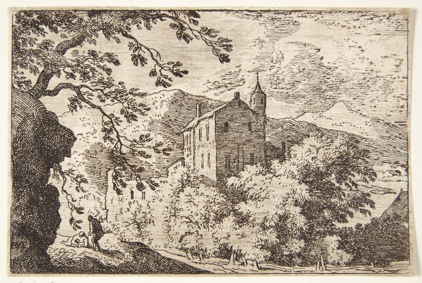 Hus med tårn, Allaert van Everdingen, 1621-1675