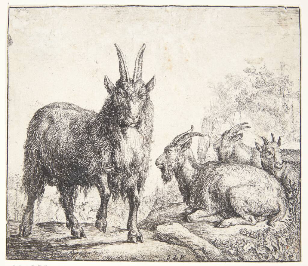 Fire geder, Simon de Vlieger, 1600-1653
