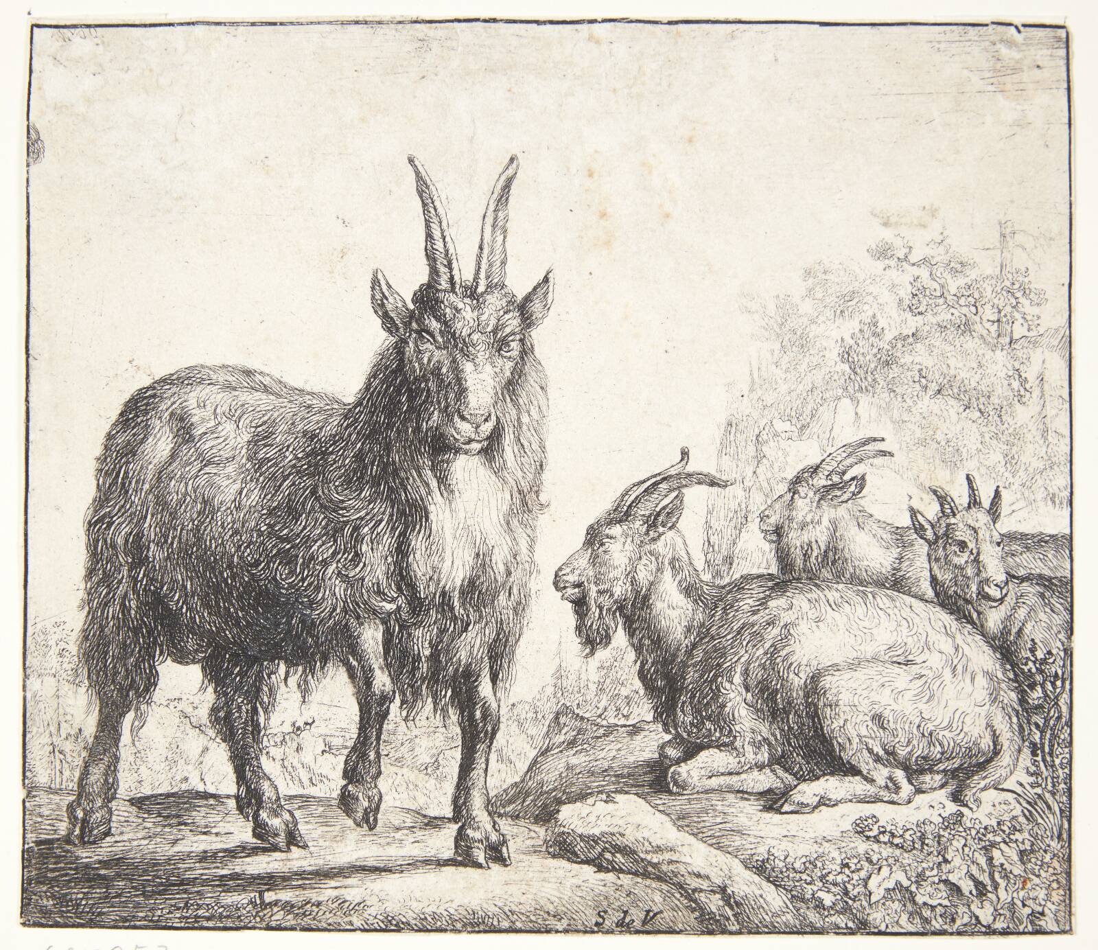 Fire geder, Simon de Vlieger, 1600-1653