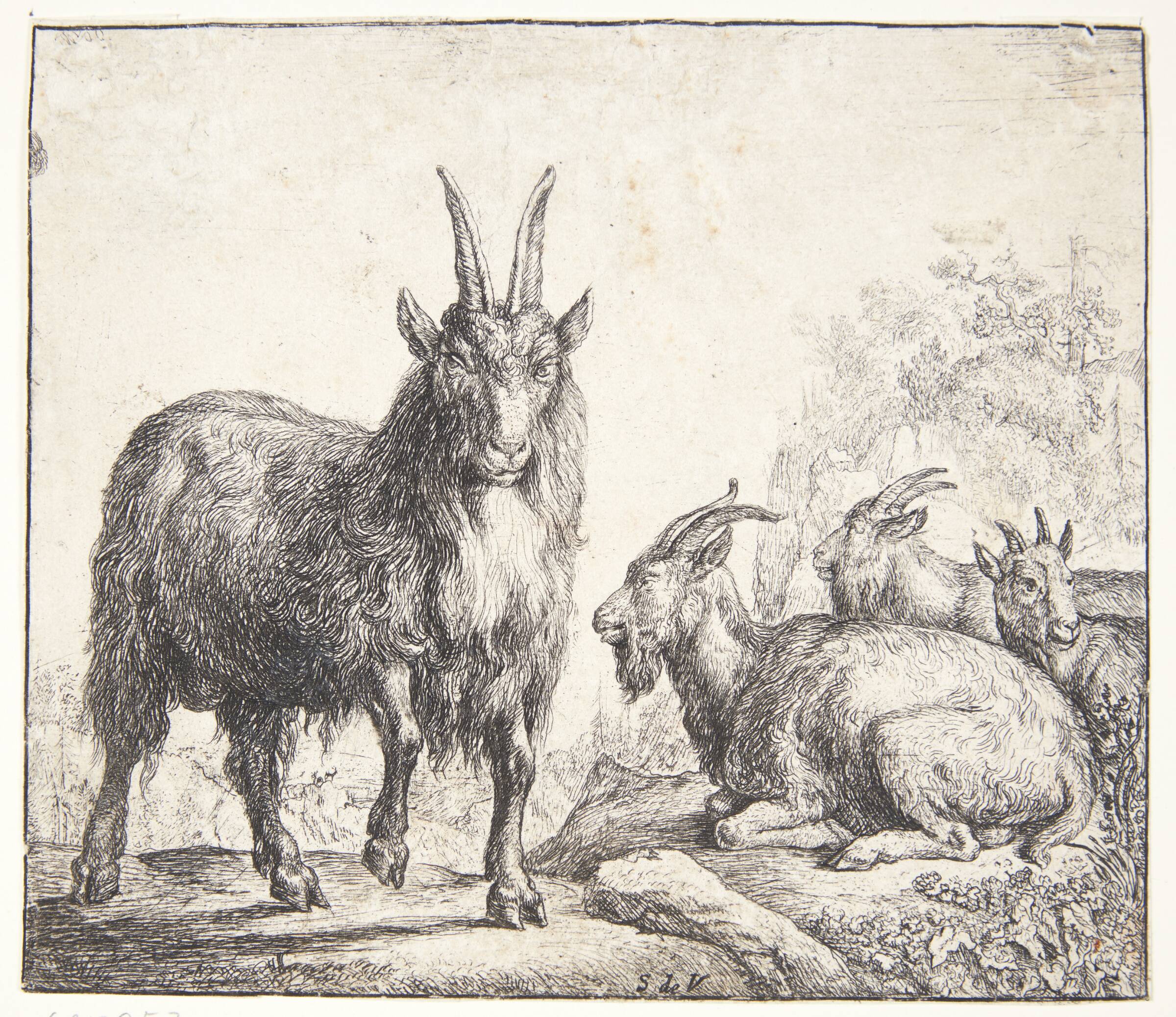 Fire geder, Simon de Vlieger, 1600-1653