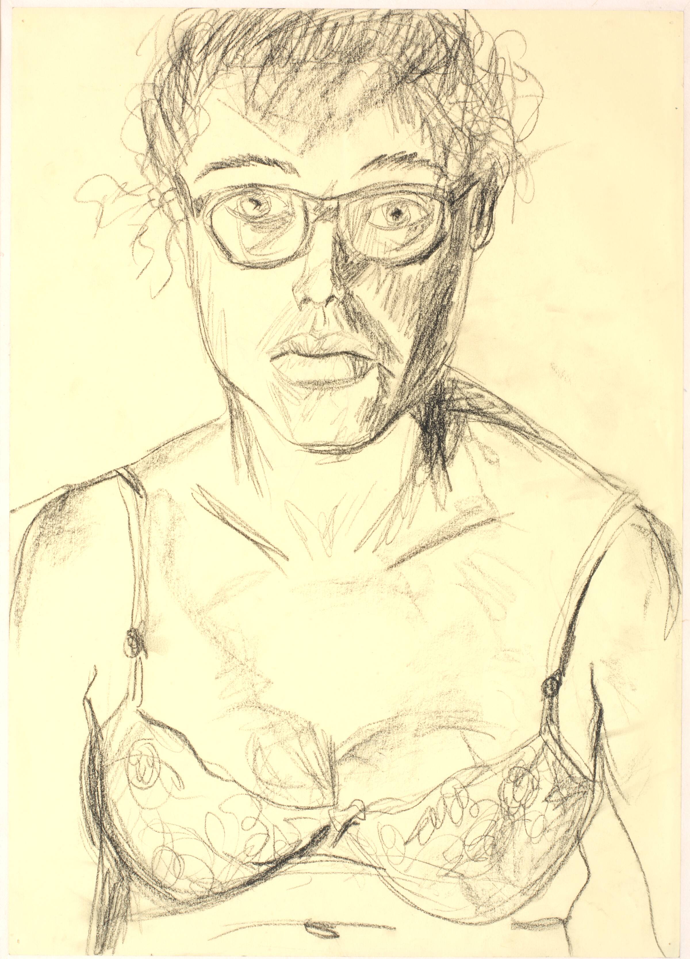 Hard summer series (Selvportræt), Elke Krystufek, 1995