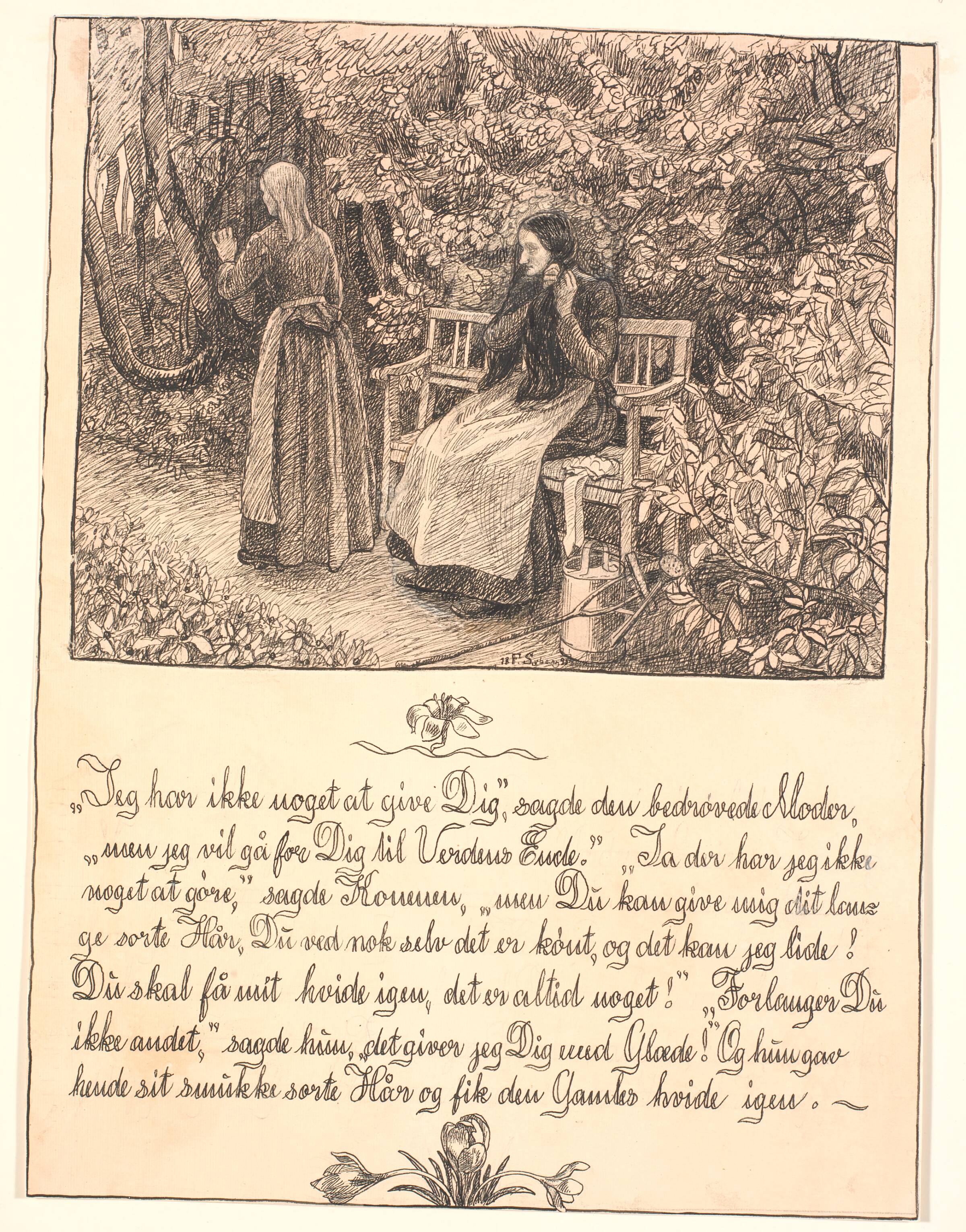Jeg har ikke noget at give dig..., Fritz Syberg, 1895