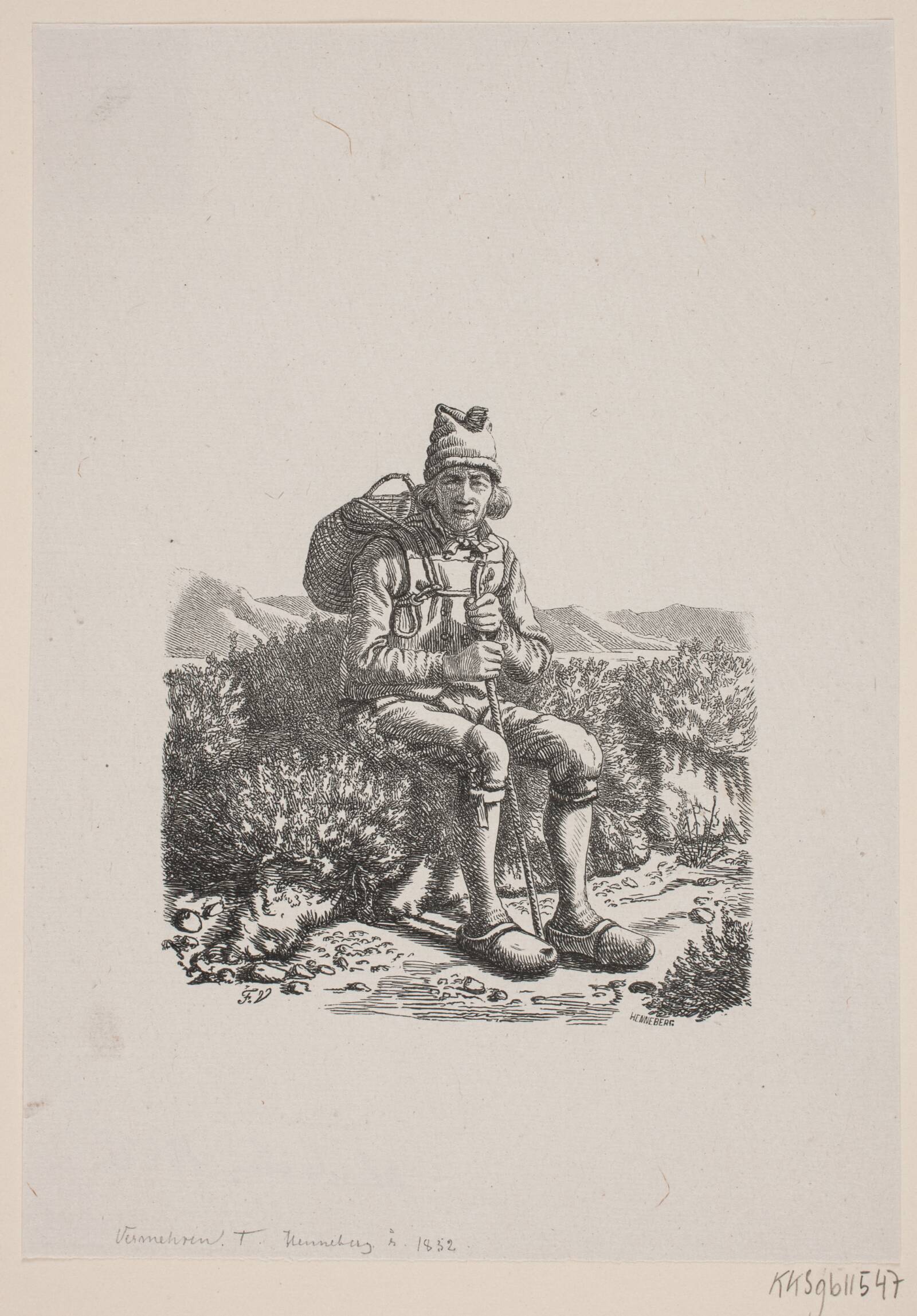 Hvedebrødsmanden, H.C. Henneberg, 1852