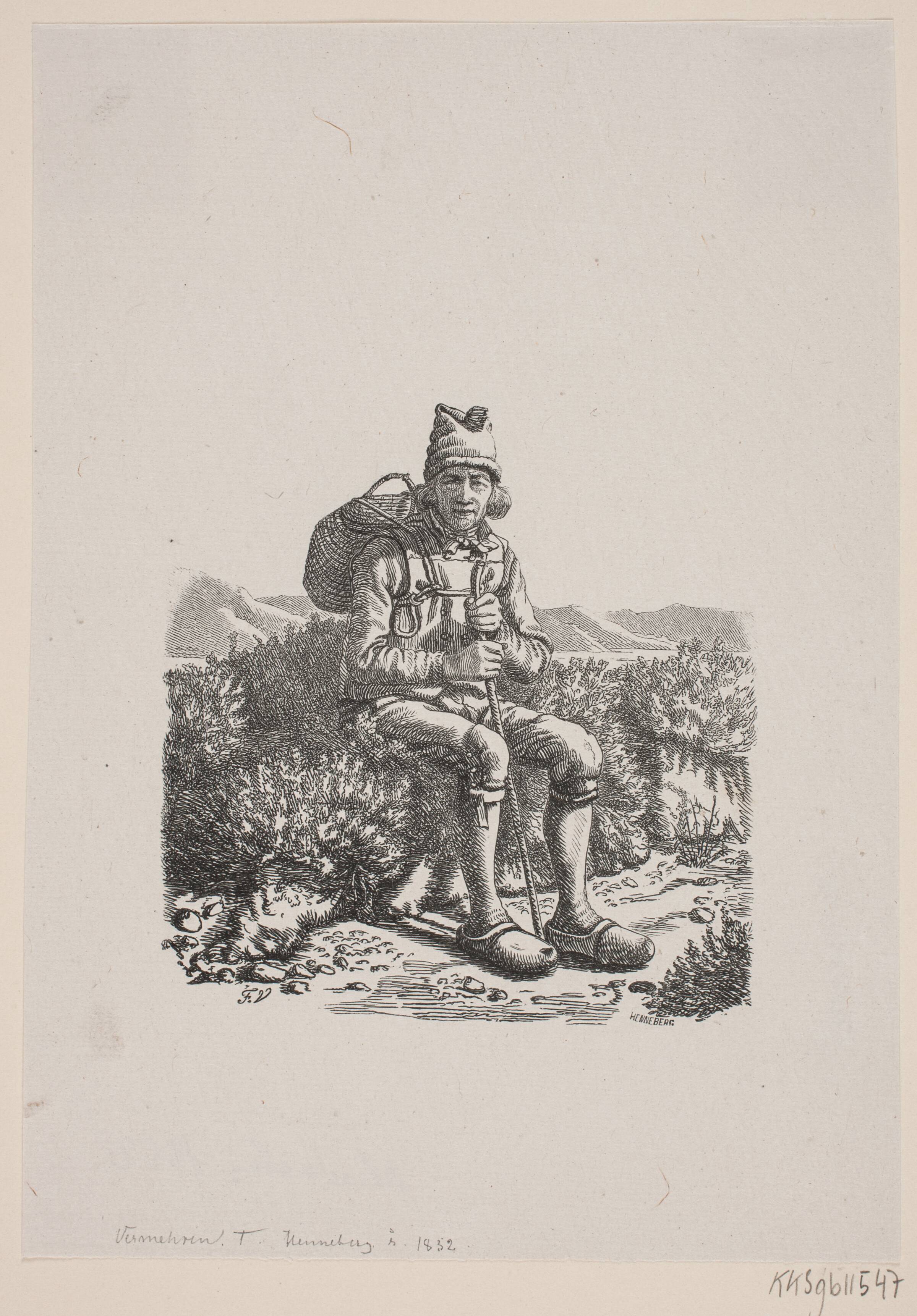 Hvedebrødsmanden, H.C. Henneberg, 1852