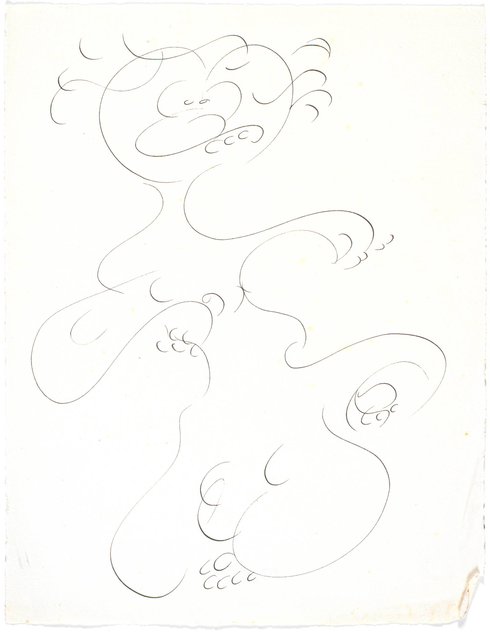 Oprejst figur, Richard Mortensen, 1943-1945