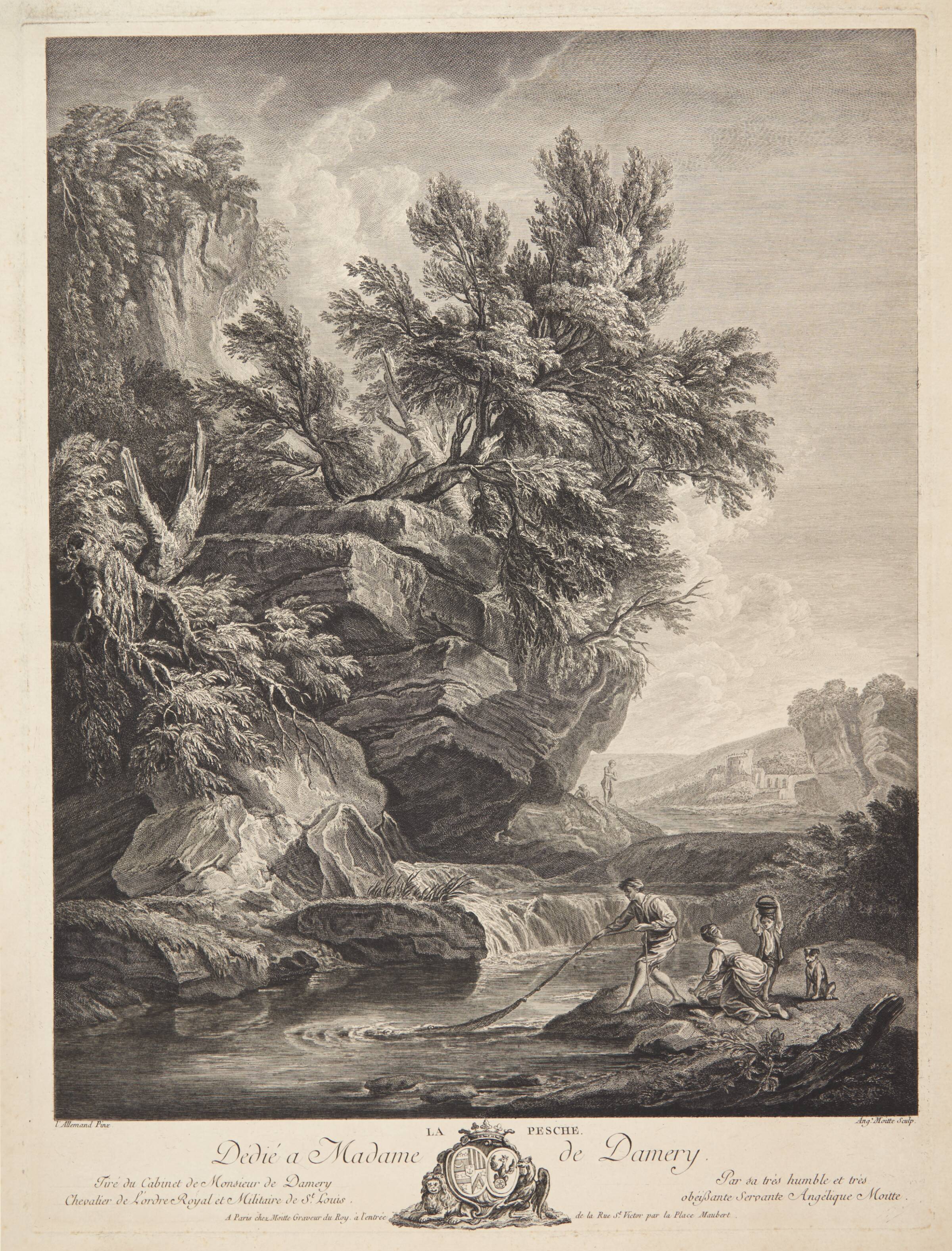 Lystfiskeren (La Pesche), Rose Angélique Moitte, 1770