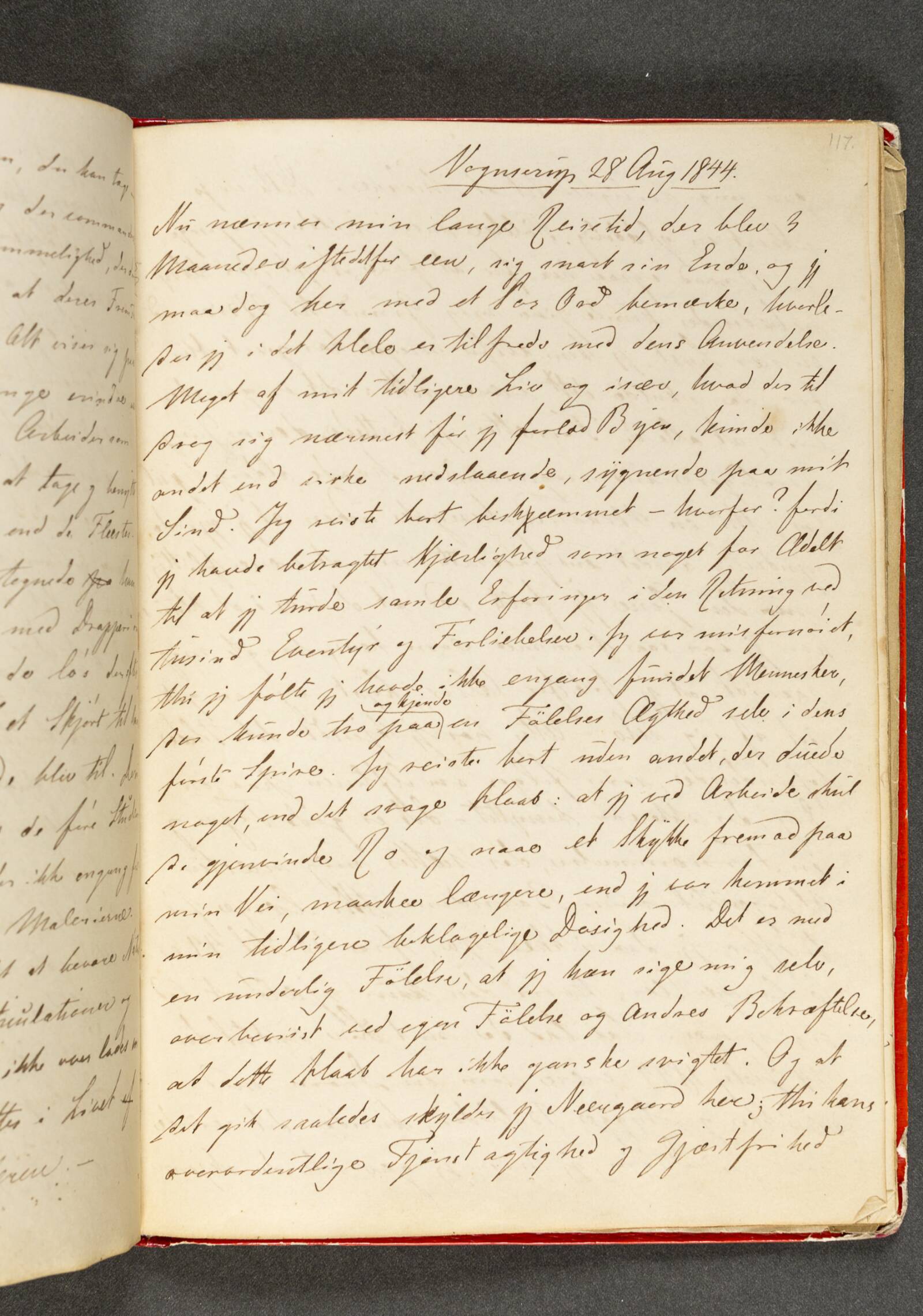 Dagbog. Side 117, Johan Thomas Lundbye, 1844