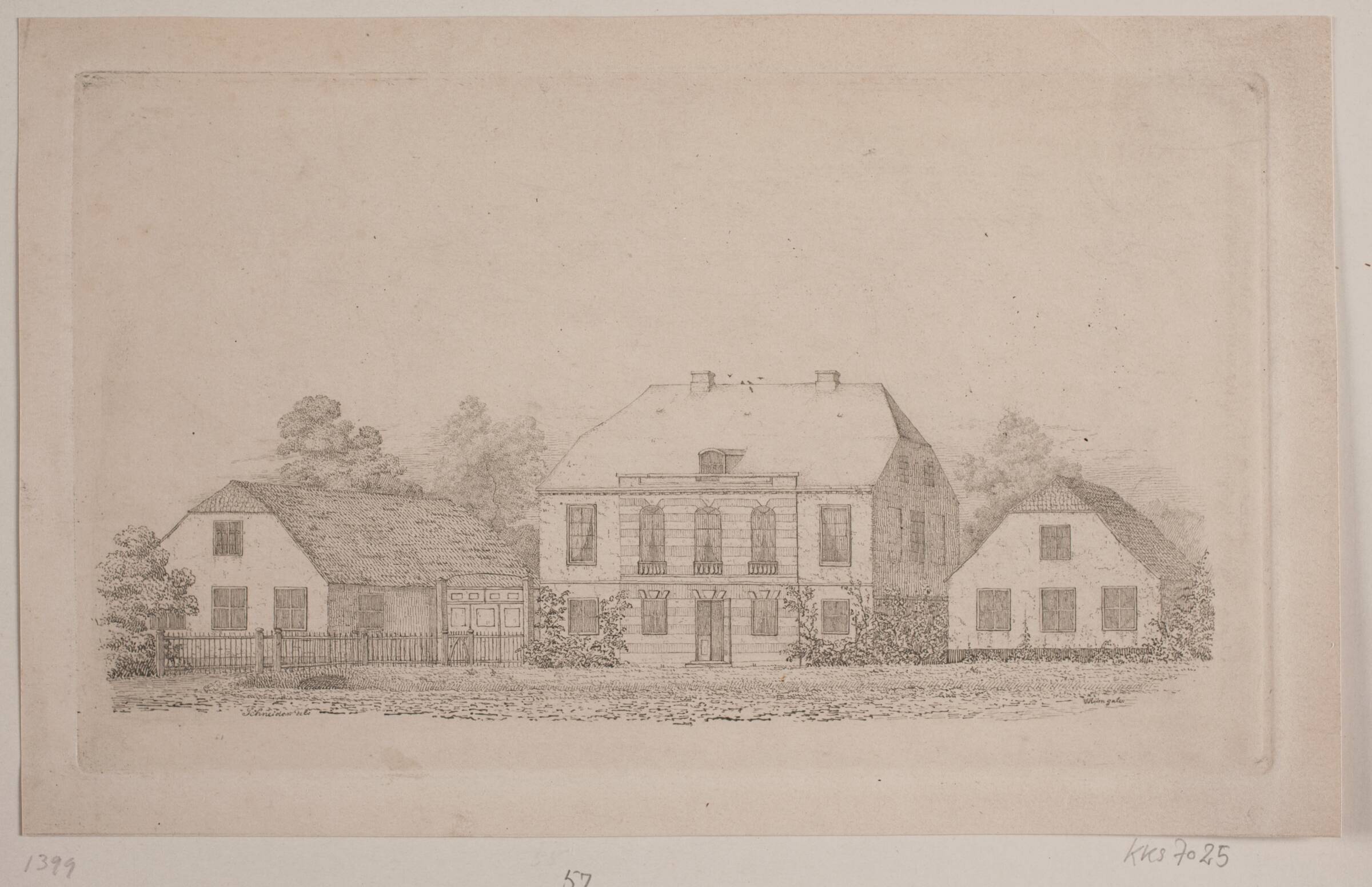 En villa i Frederiksberg Alle, Vilhelm Kyhn, 1819-1903