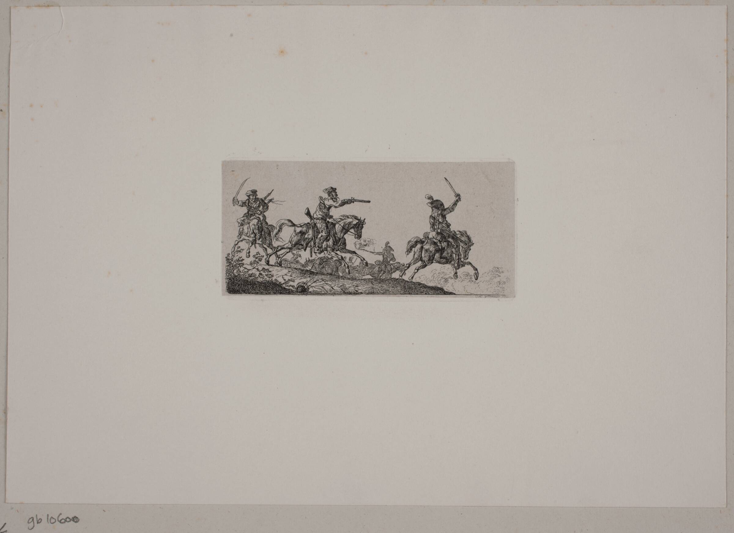 En cavaler i fægtning, Christian David Gebauer, 1813