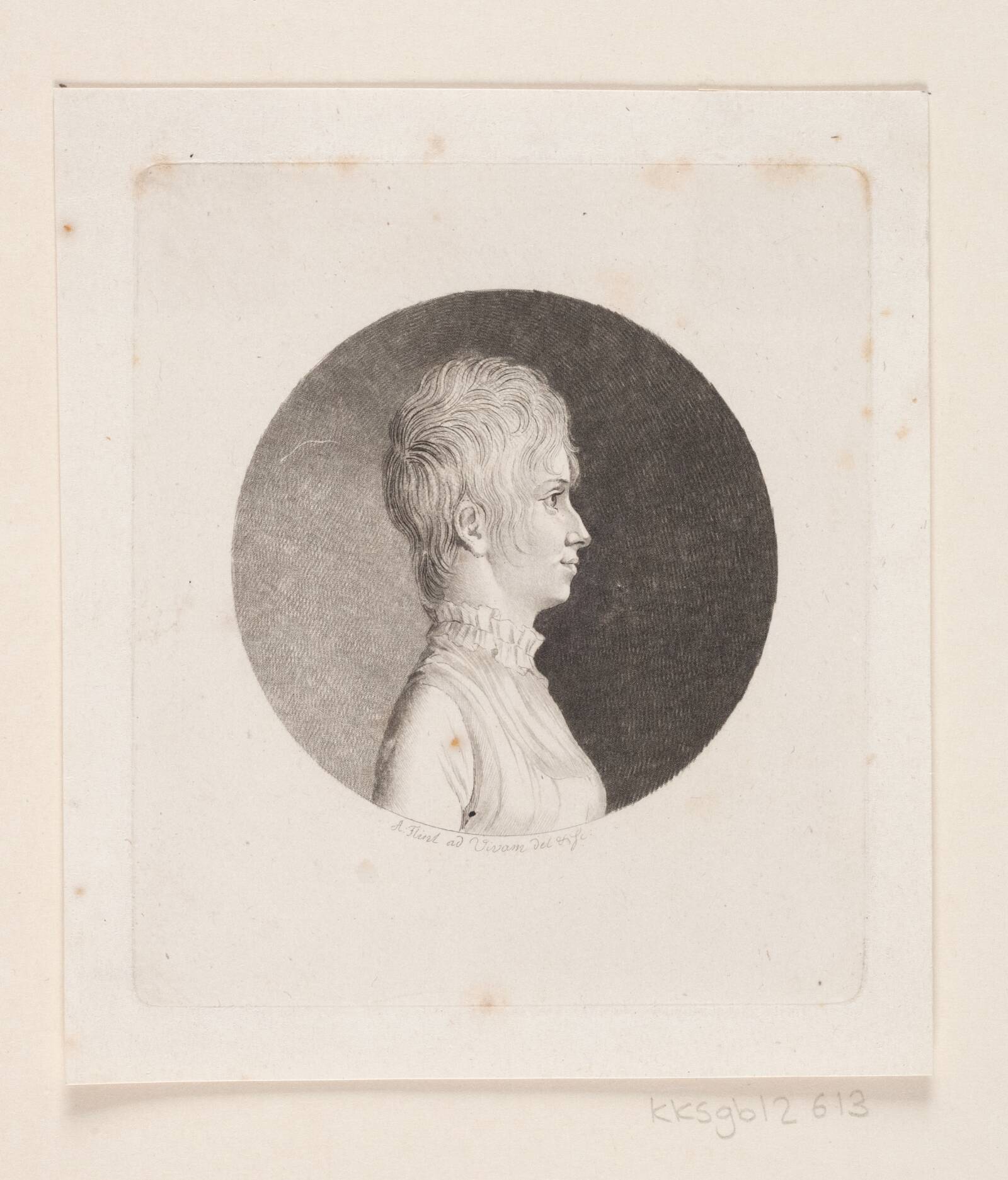 Ubekendt kvindeportræt, Andreas Flint, 1767-1824