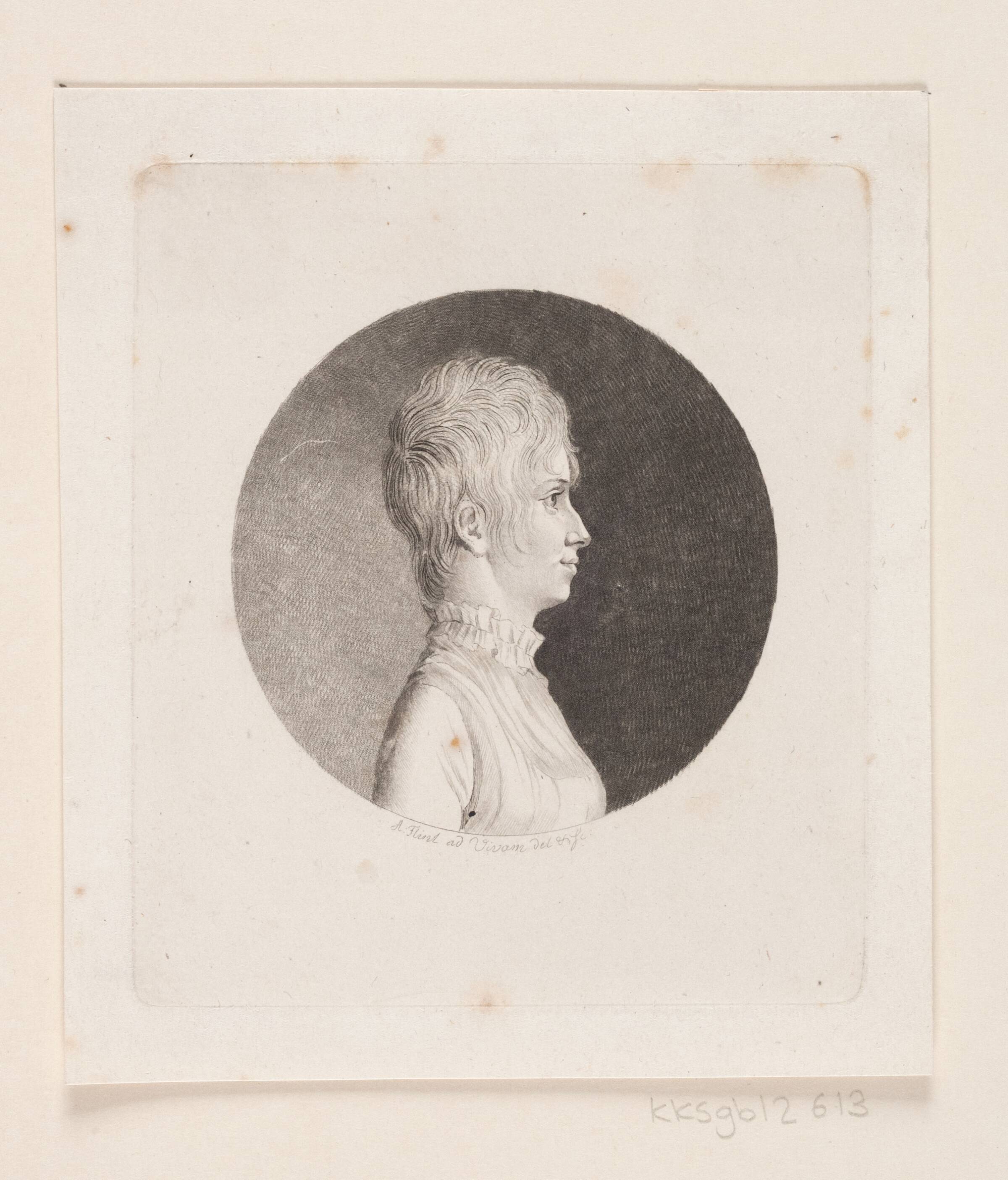 Ubekendt kvindeportræt, Andreas Flint, 1767-1824