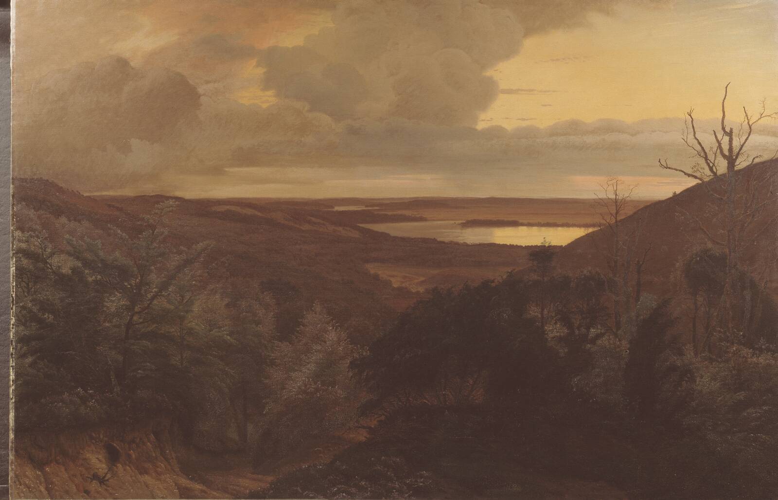 Sildig aften ved Himmelbjerget, Vilhelm Kyhn, 1874