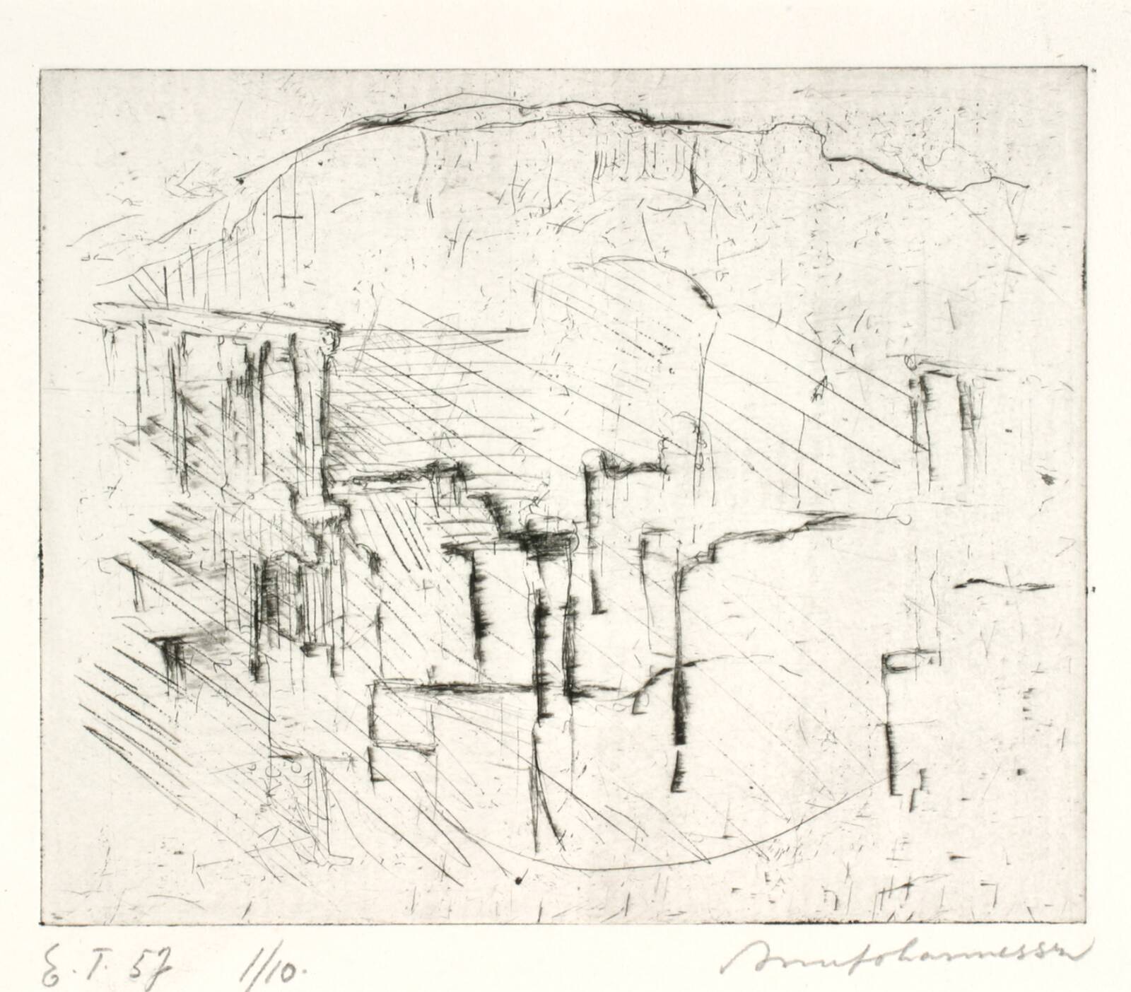 Fra forum i Pompei, Arne Johannessen, 1957