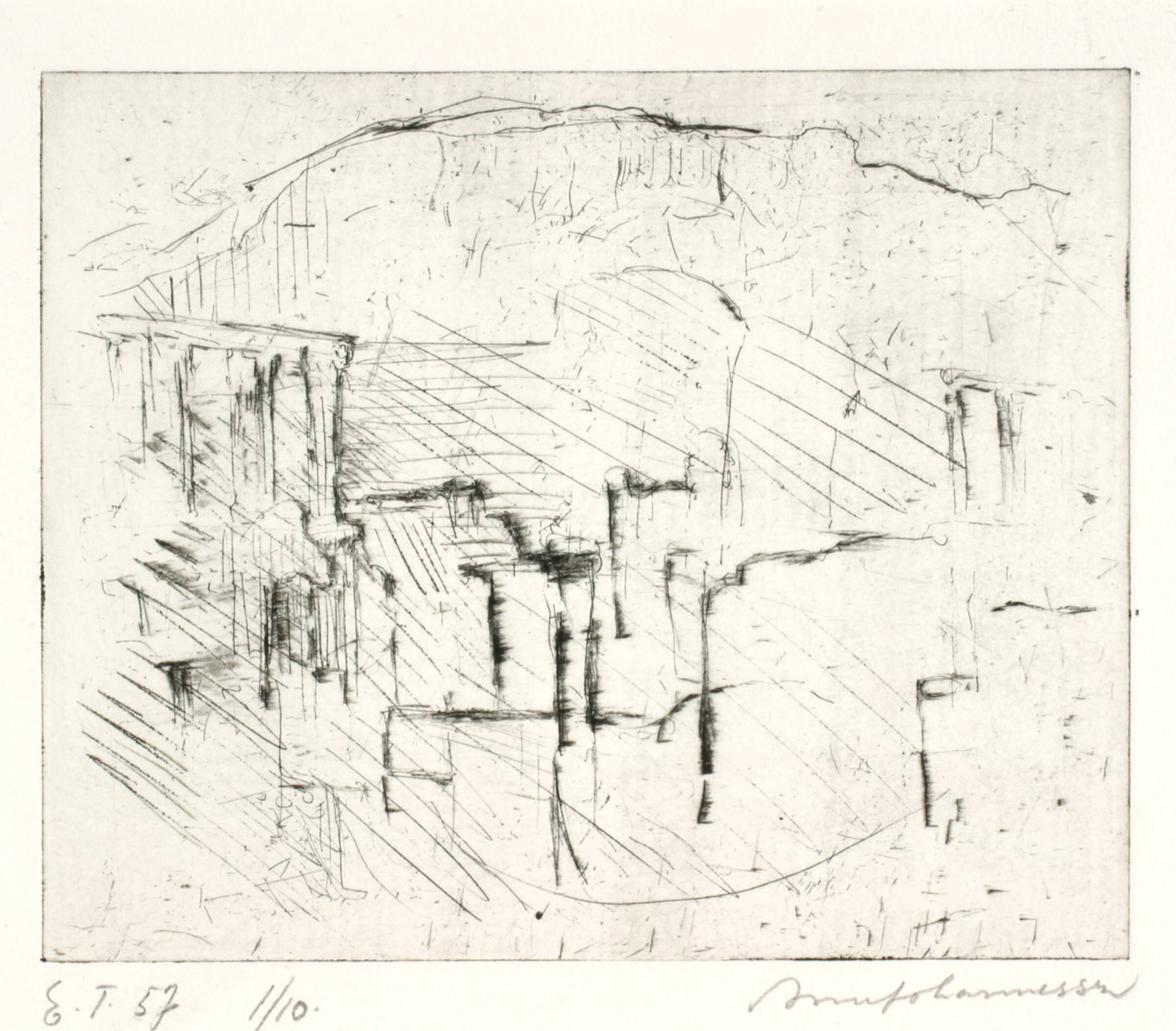 Fra forum i Pompei, Arne Johannessen, 1957