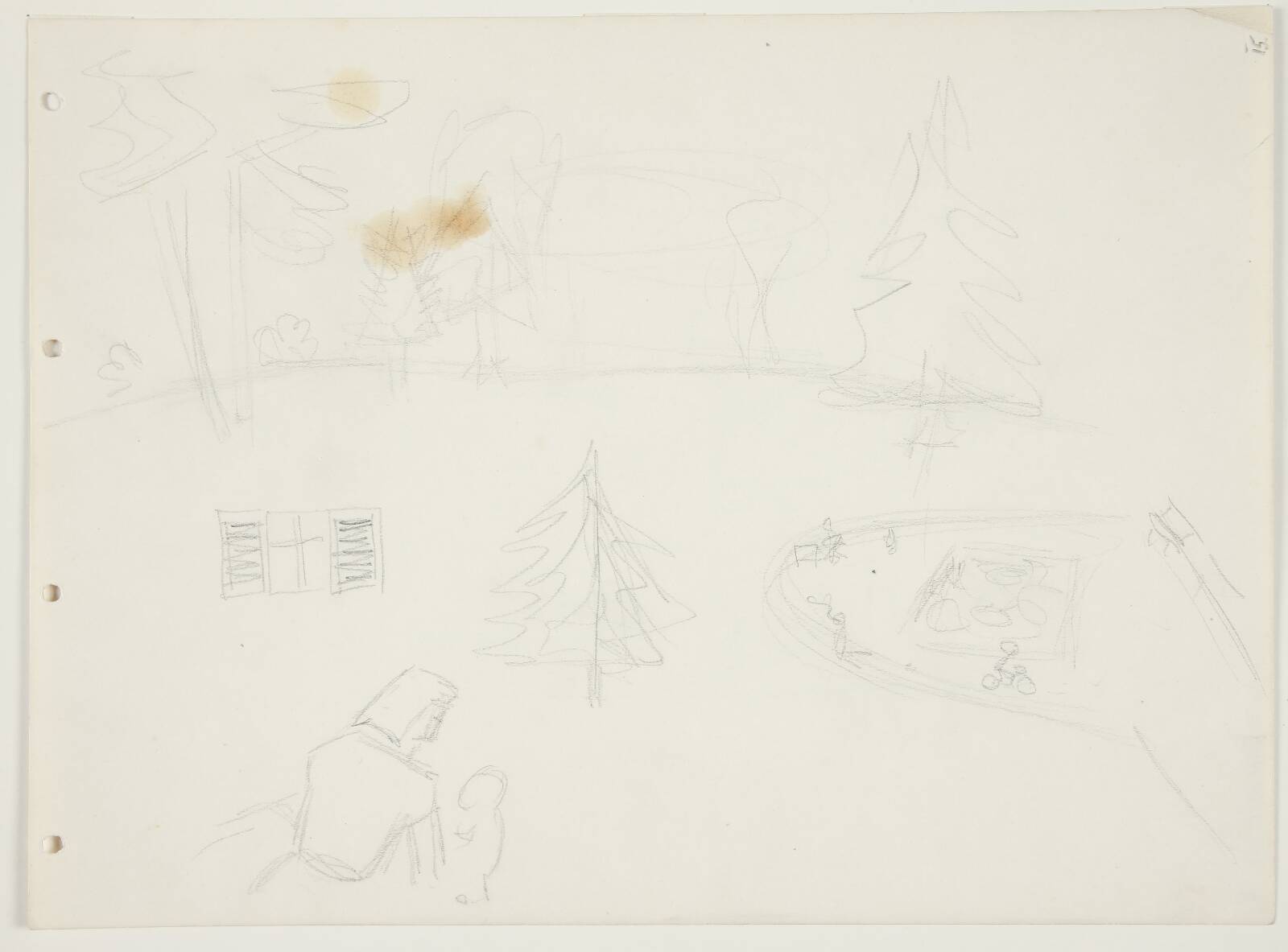 Landskab, Dorthe Lundstrøm, 1949
