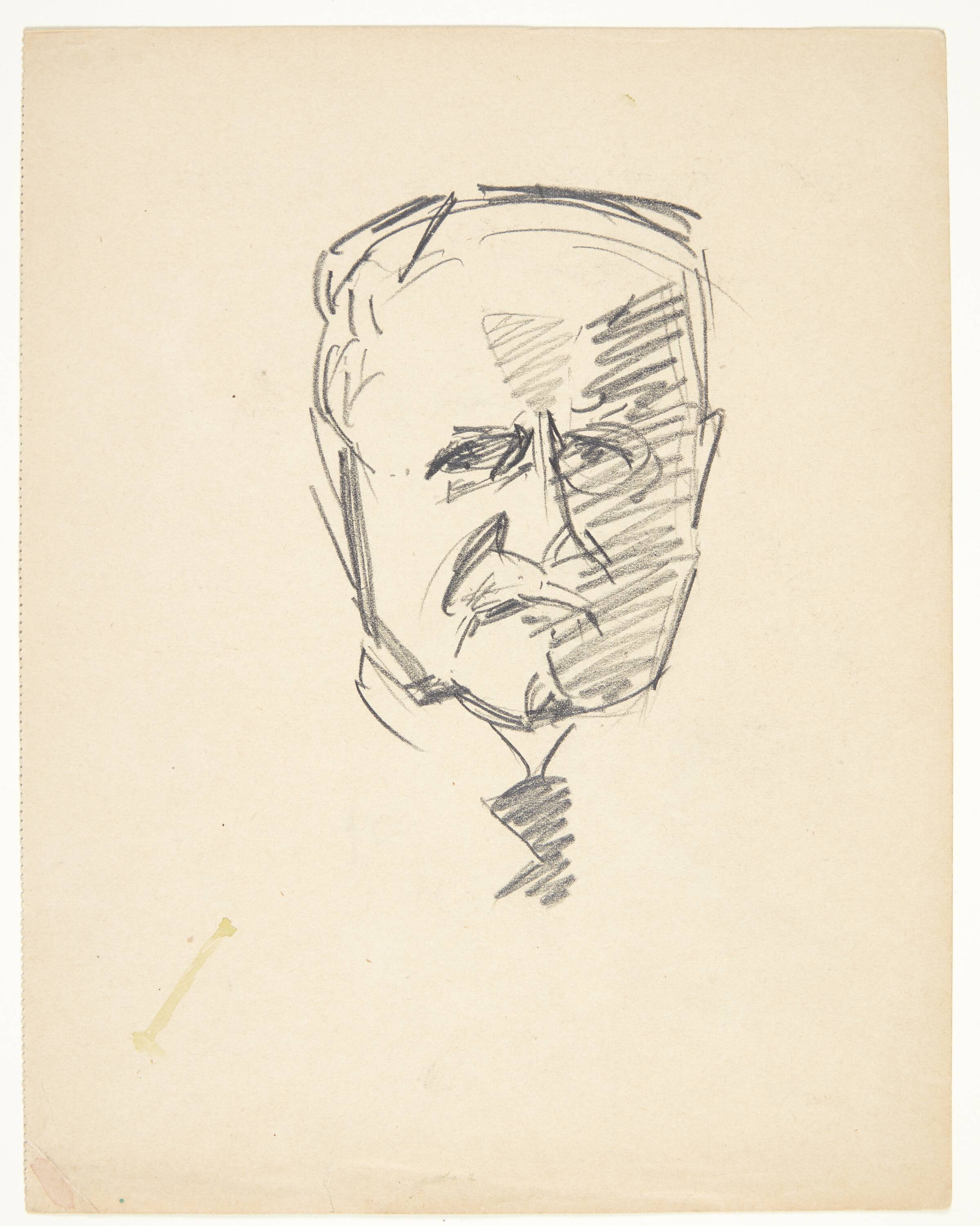 Studie til portræt af dr.med. Carl Lorentzen (1860-1932), Edvard Weie, 1913-1914